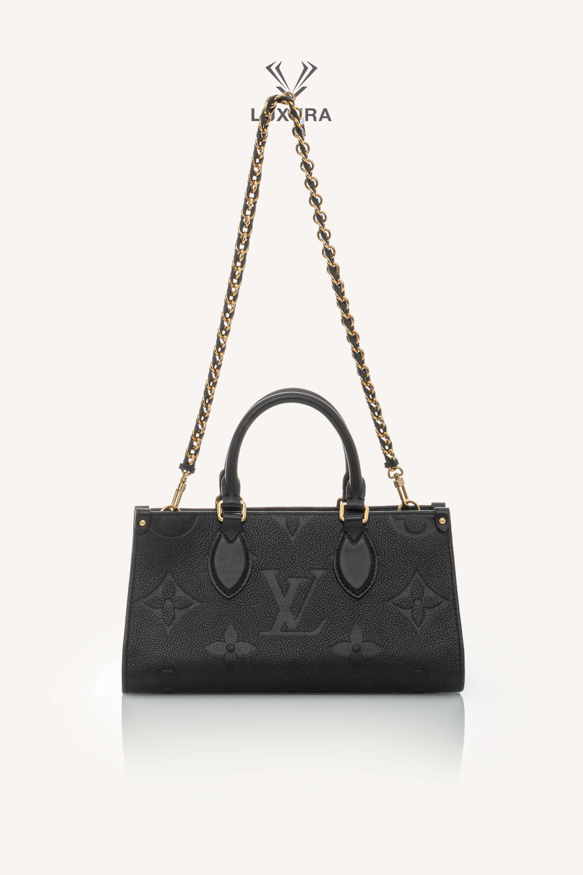 <span style="font-size: 10px;letter-spacing: .15em">HARD TO FIND</span><br>            <strong>LOUIS VUITTON</strong><br>            <div style="margin-top:10px;font-size:16px">OnTheGo East West Monogram Empreinte Leather Black M23640</div><br> - Image 4
