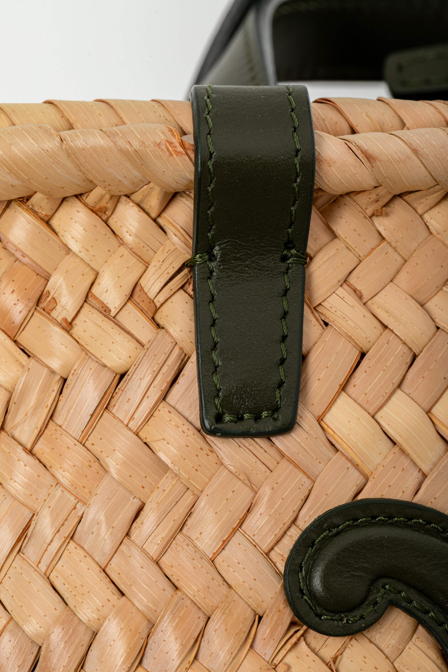 <span style="font-size: 10px;letter-spacing: .15em">HARD TO FIND</span><br>            <strong>CELINE</strong><br>            <div style="margin-top:10px;font-size:16px">Palm Leaves Calfskin Classic Triomphe Nano Panier Khaki</div><br> - Image 15