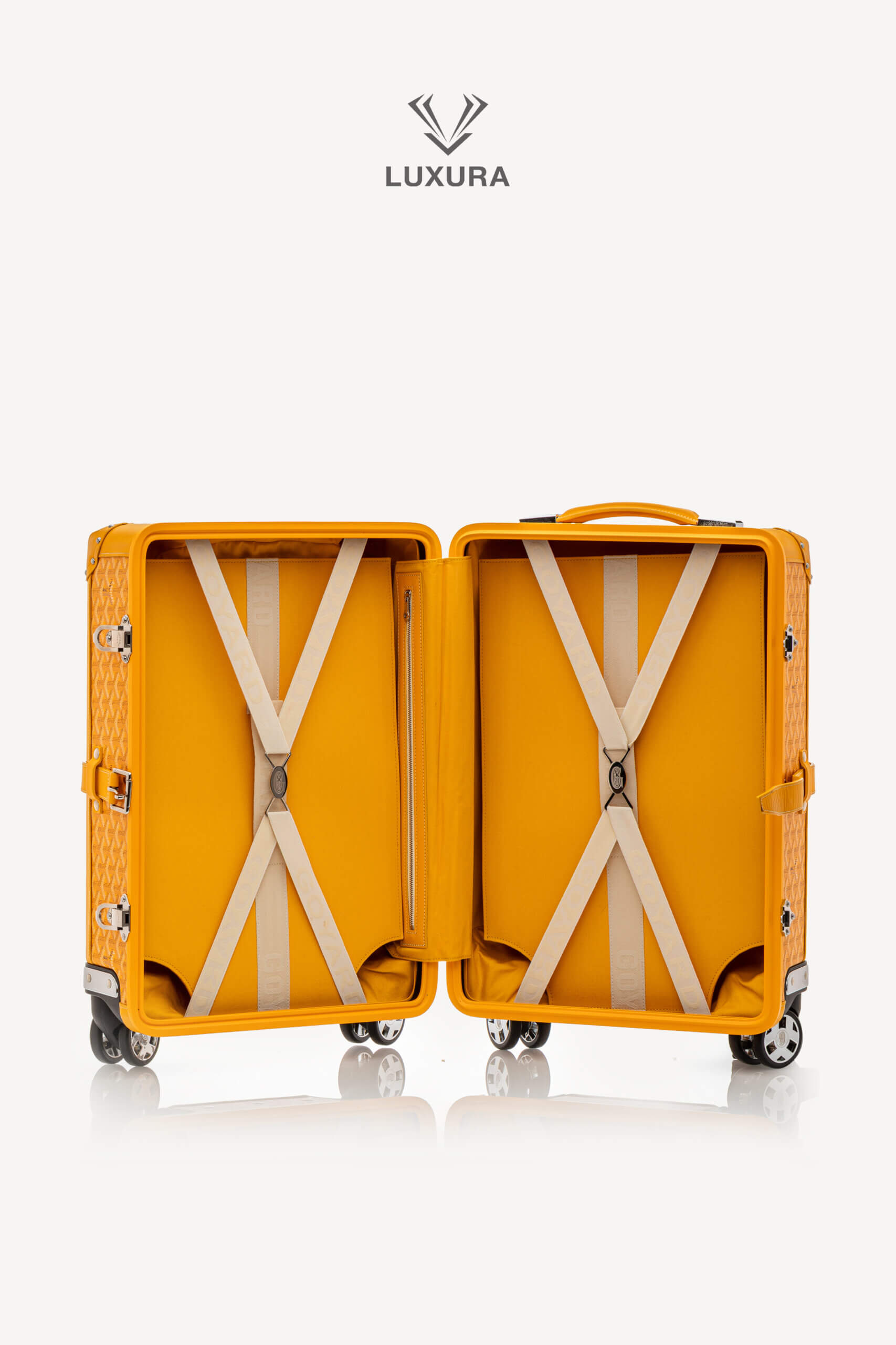 <span style="font-size: 10px;letter-spacing: .15em">HARD TO FIND</span><br> <strong>GOYARD</strong><br> <div style="margin-top:10px;font-size:16px">Bourget PM Trolley Case Yellow</div><br> - Image 11