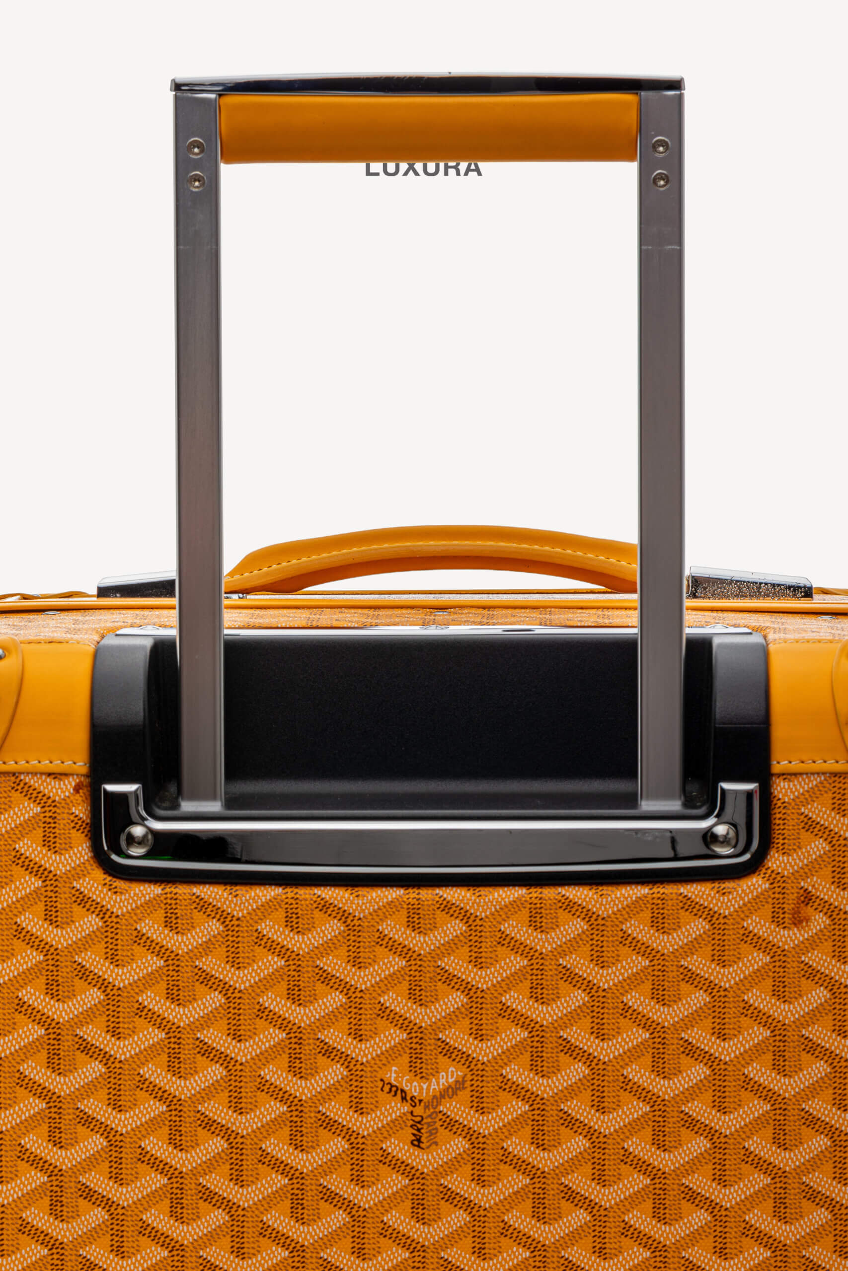 <span style="font-size: 10px;letter-spacing: .15em">HARD TO FIND</span><br> <strong>GOYARD</strong><br> <div style="margin-top:10px;font-size:16px">Bourget PM Trolley Case Yellow</div><br> - Image 19