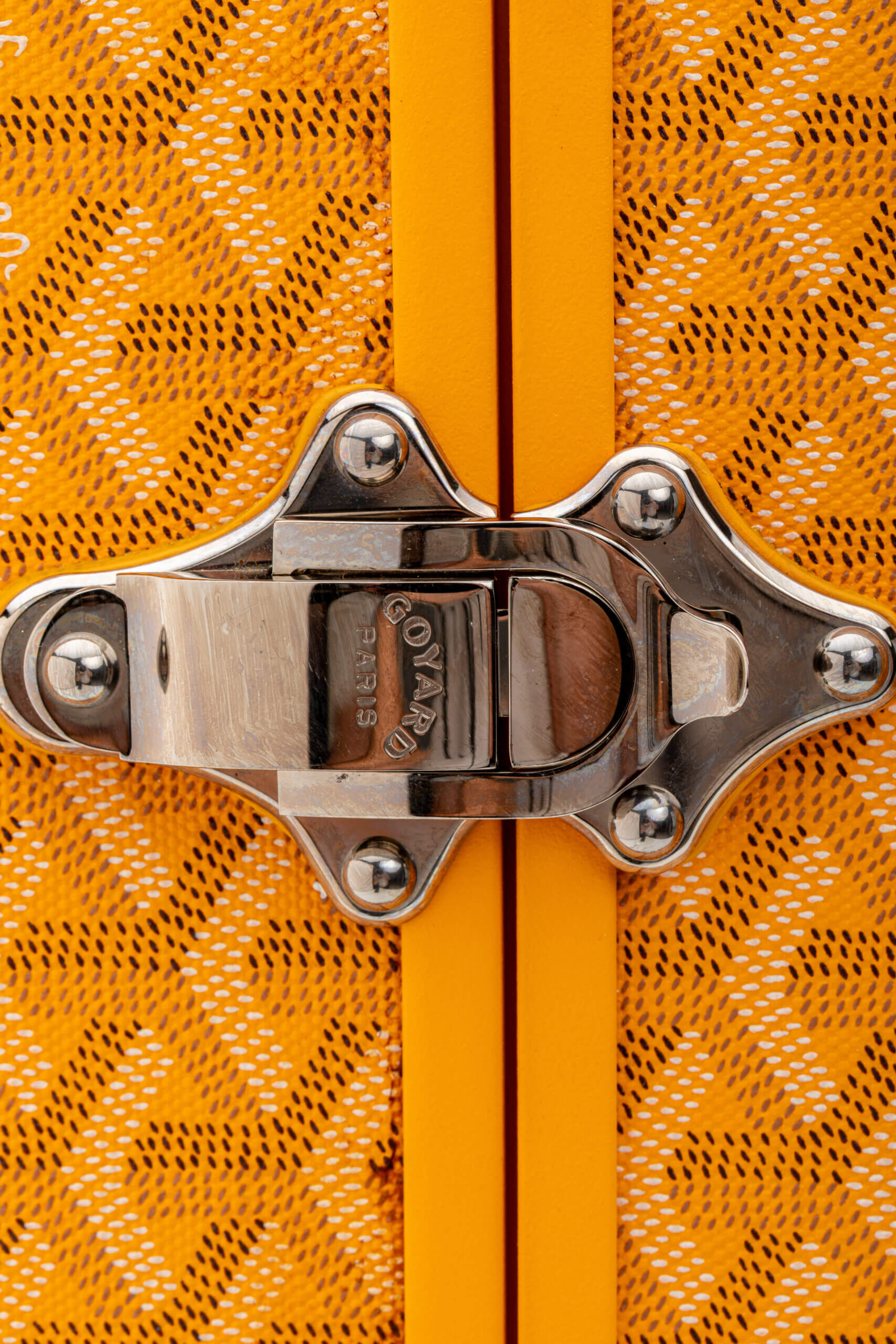 <span style="font-size: 10px;letter-spacing: .15em">HARD TO FIND</span><br> <strong>GOYARD</strong><br> <div style="margin-top:10px;font-size:16px">Bourget PM Trolley Case Yellow</div><br> - Image 26