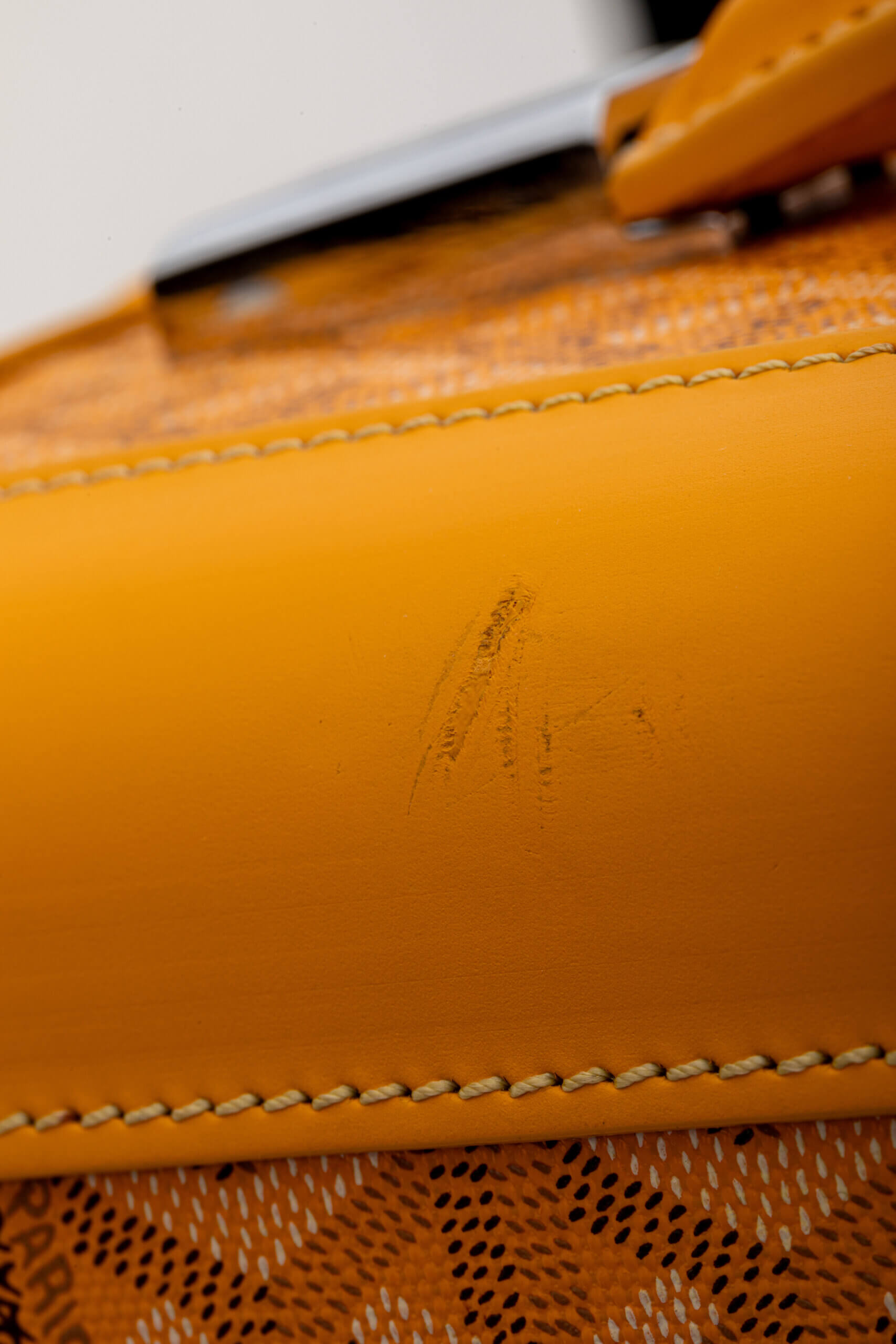 <span style="font-size: 10px;letter-spacing: .15em">HARD TO FIND</span><br> <strong>GOYARD</strong><br> <div style="margin-top:10px;font-size:16px">Bourget PM Trolley Case Yellow</div><br> - Image 30