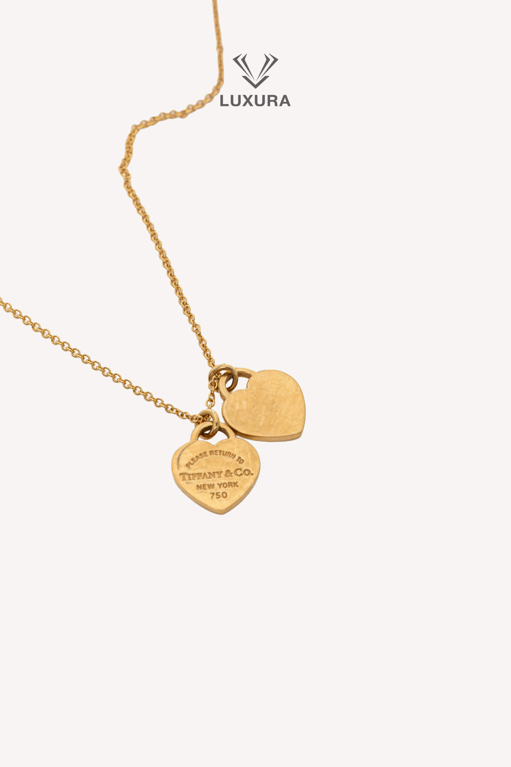 <span style="font-size: 10px;letter-spacing: .15em">HARD TO FIND</span><br>            <strong>TIFFANY & CO</strong><br>            <div style="margin-top:10px;font-size:16px">Return to Tiffany Double Heart Tag Pendant in Yellow Gold Mini</div><br> - Image 3