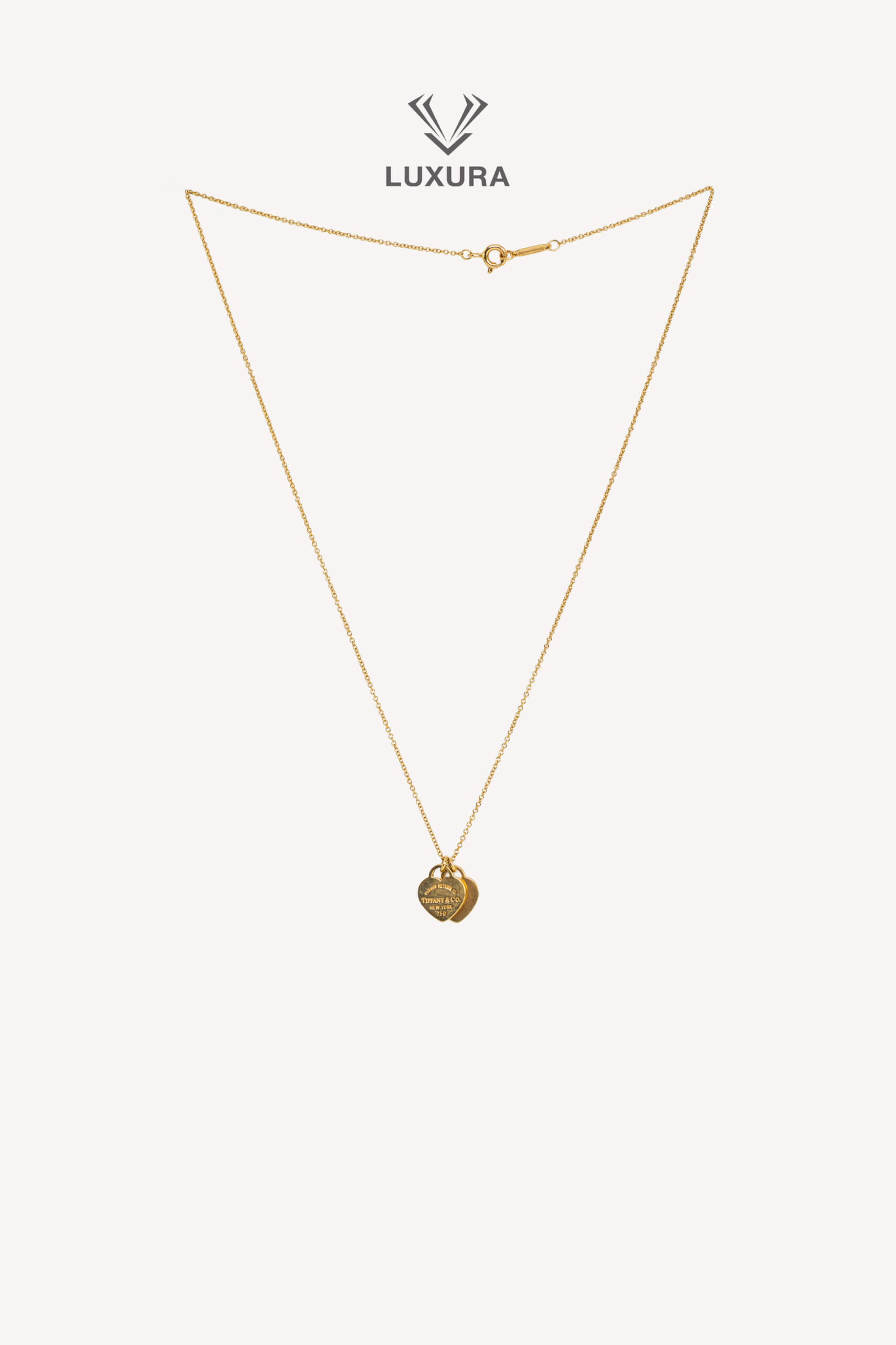 <span style="font-size: 10px;letter-spacing: .15em">HARD TO FIND</span><br>            <strong>TIFFANY & CO</strong><br>            <div style="margin-top:10px;font-size:16px">Return to Tiffany Double Heart Tag Pendant in Yellow Gold Mini</div><br> - Image 8