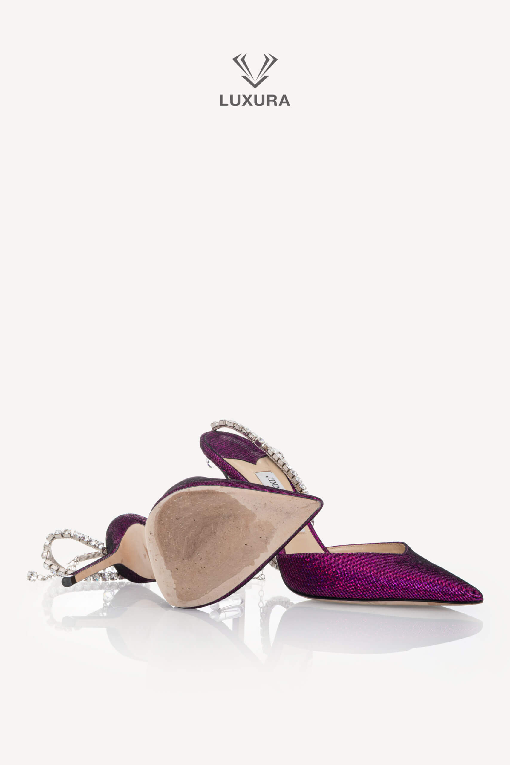<span style="font-size: 10px;letter-spacing: .15em">BEST DEAL</span><br> <strong>JIMMY CHOO</strong><br> <div style="margin-top:10px;font-size:16px">Saeda 100 Pumps Glittery Pink 39.5</div><br> - Image 19