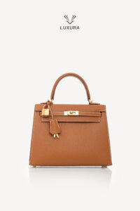 Genti de designeri pre-owned | HERMES Kelly Sellier 25 Gold Epsom Gold Hardware