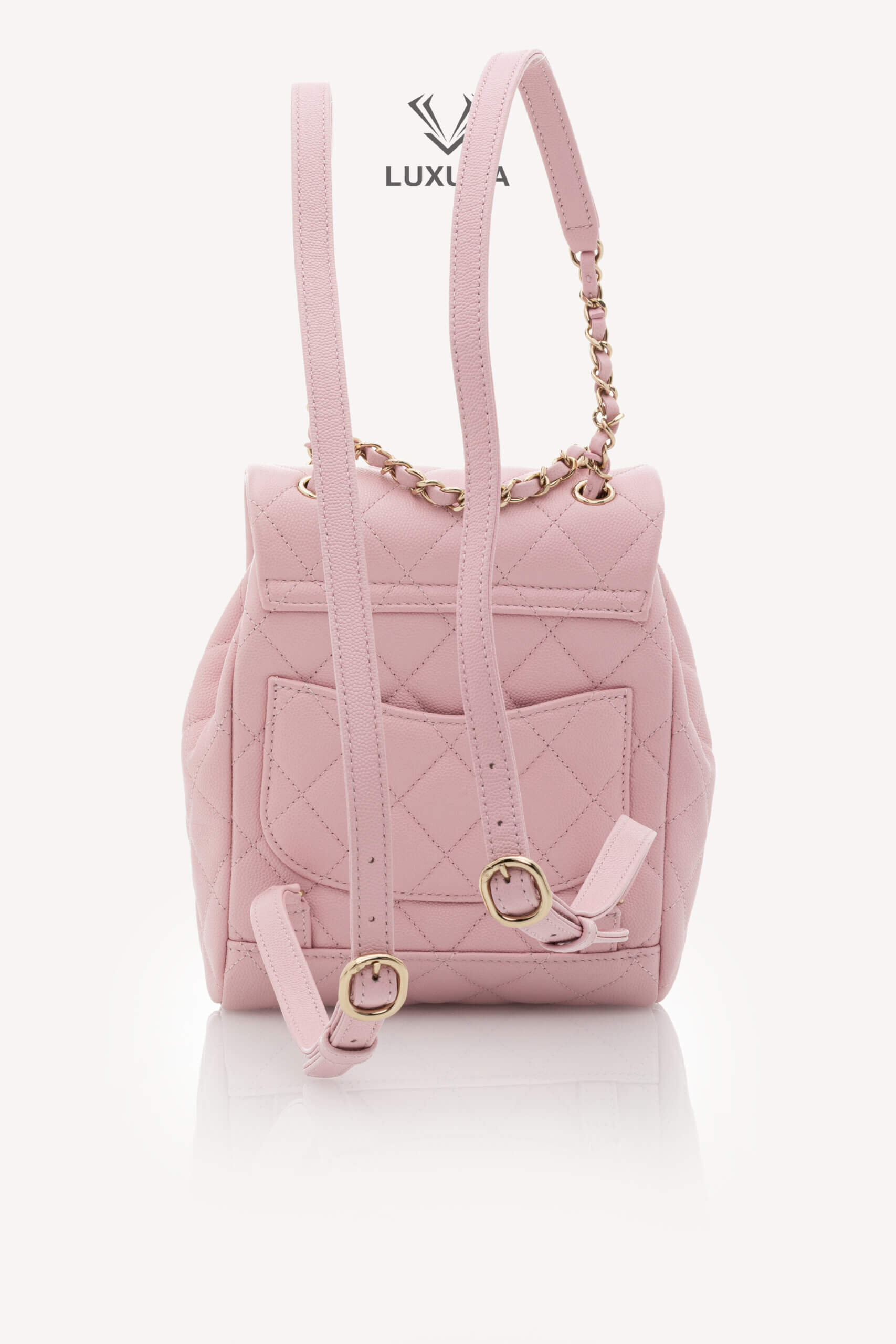 <span style="font-size: 10px;letter-spacing: .15em">NEW COLLECTION</span><br>            <strong>CHANEL</strong><br>            <div style="margin-top:10px;font-size:16px">Caviar Quilted Small Urban Spirit Backpack Pink</div><br> - Image 5