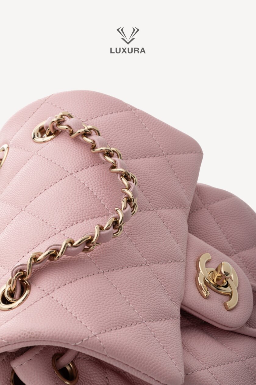 CHANEL Caviar Quilted Small Urban Spirit Backpack Pink