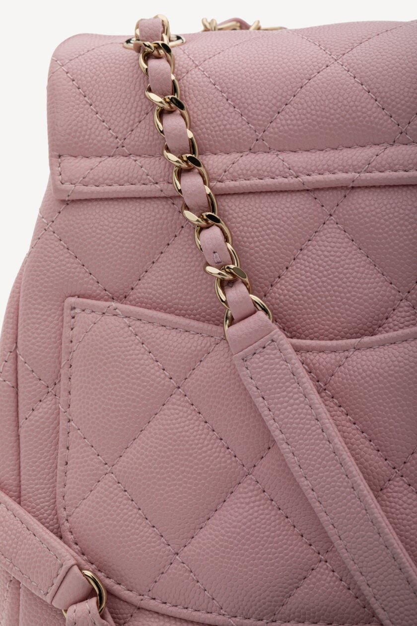 CHANEL Caviar Quilted Small Urban Spirit Backpack Pink