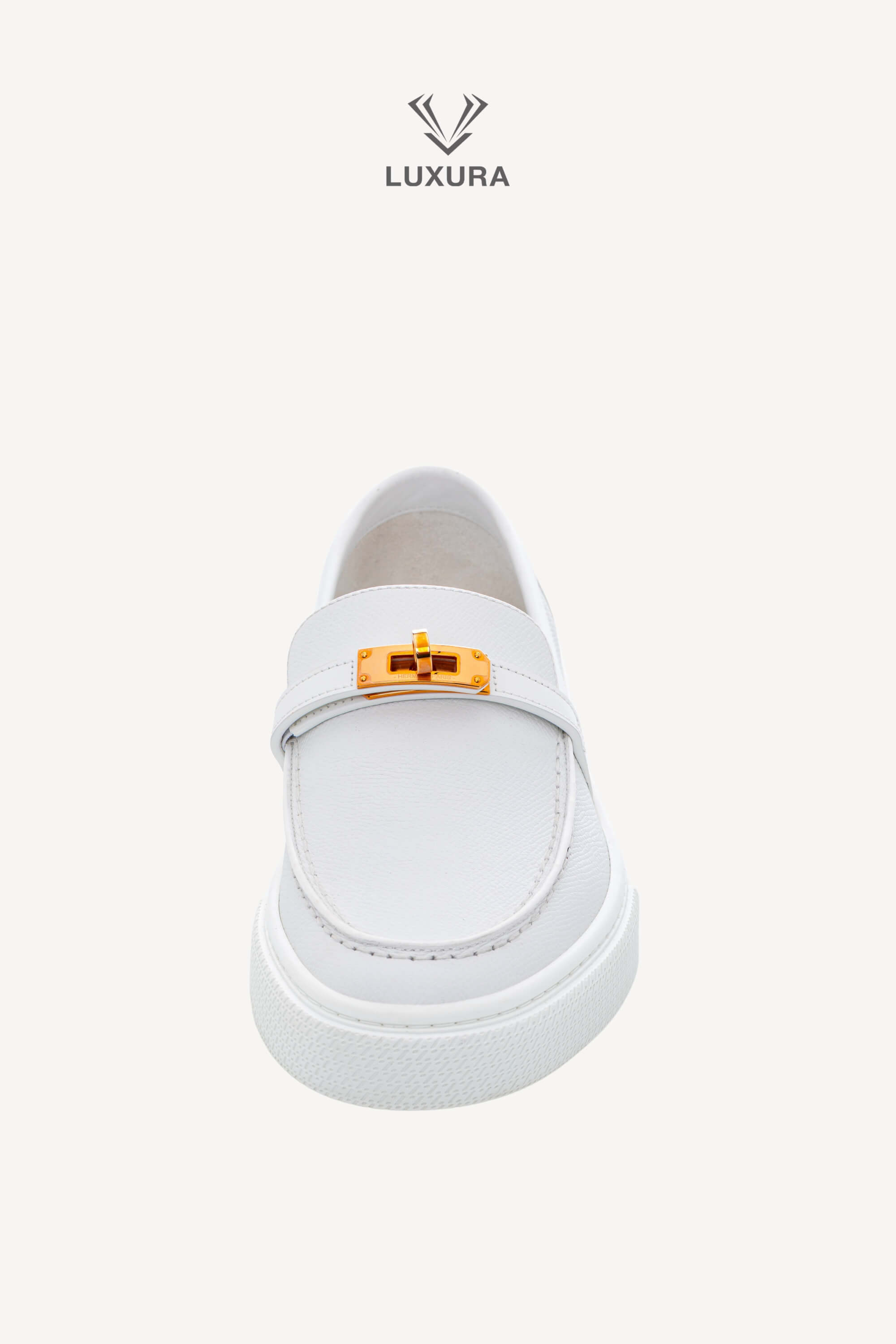 <span style="font-size: 10px;letter-spacing: .15em">HARD TO FIND</span><br> <strong>HERMES</strong><br> <div style="margin-top:10px;font-size:16px">Game Slip On Sneaker White 39.5</div><br> - Image 10