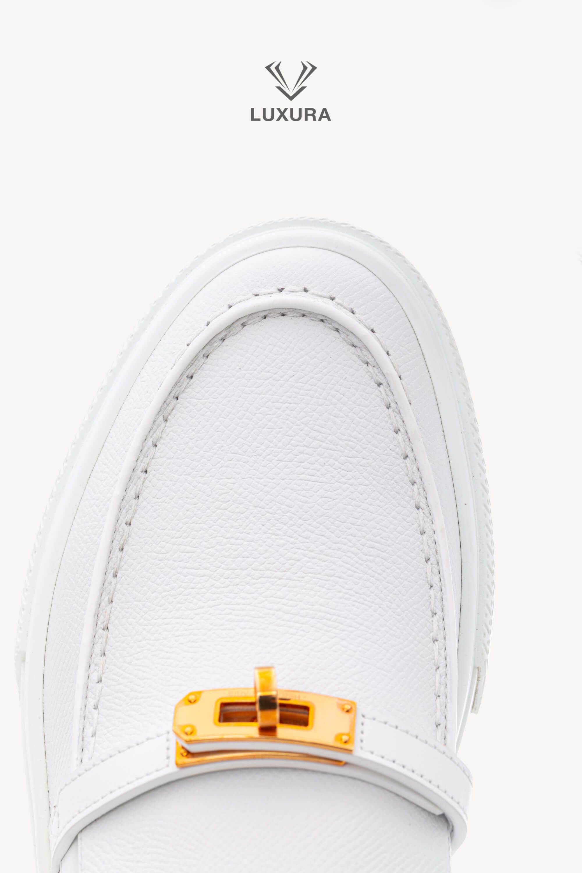 <span style="font-size: 10px;letter-spacing: .15em">HARD TO FIND</span><br> <strong>HERMES</strong><br> <div style="margin-top:10px;font-size:16px">Game Slip On Sneaker White 39.5</div><br> - Image 16