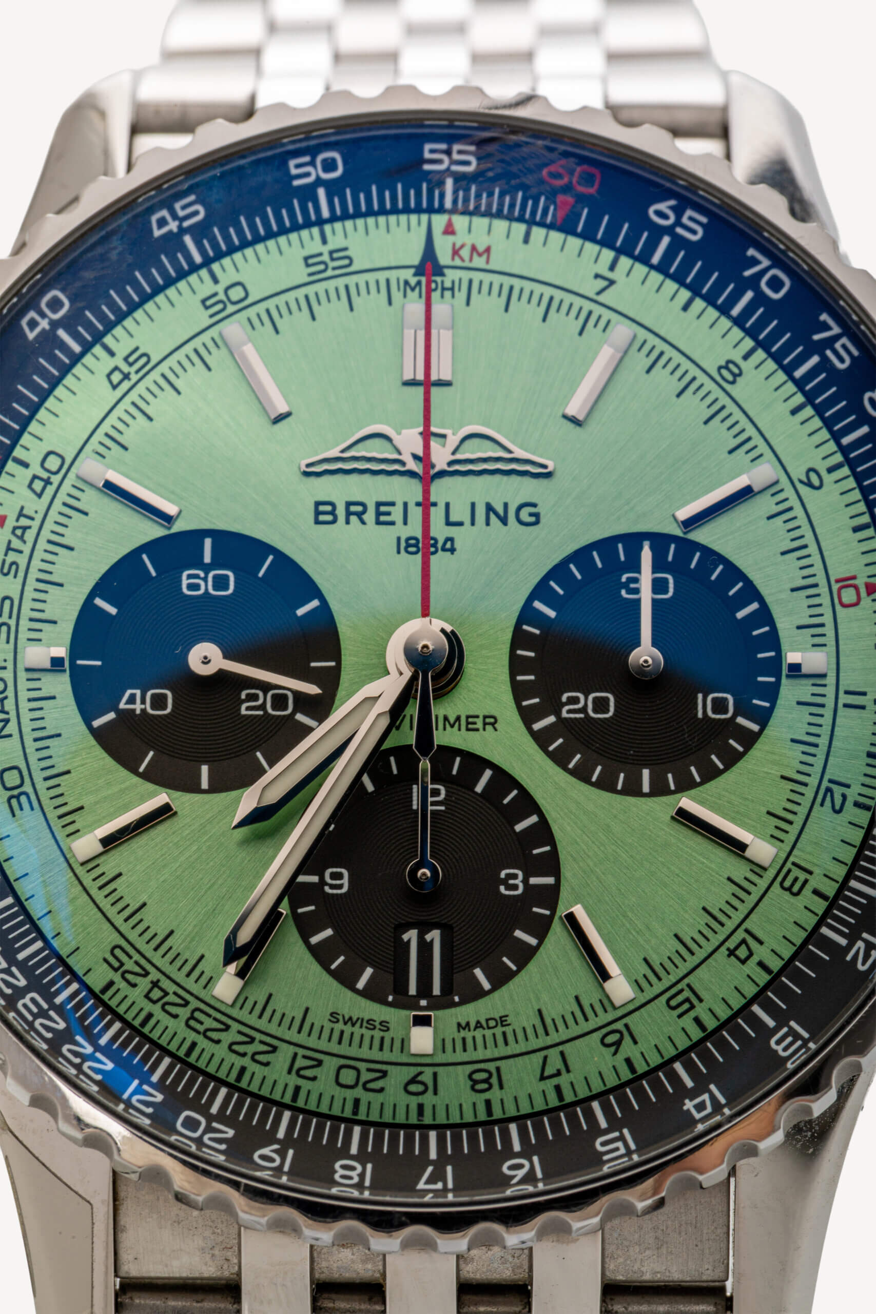 <span style="font-size: 10px;letter-spacing: .15em">BEST DEAL</span><br> <strong>BREITLING</strong><br> <div style="margin-top:10px;font-size:16px">Navitimer B01 Cronograph Watch AB0138241L1A1</div><br> - Image 7