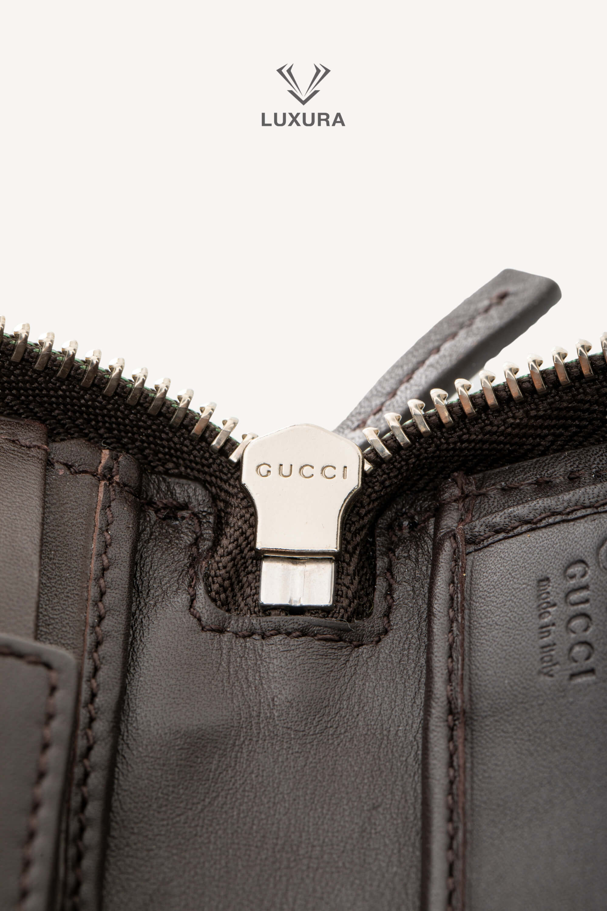 <span style="font-size: 10px;letter-spacing: .15em">BEST DEAL</span><br> <strong>GUCCI</strong><br> <div style="margin-top:10px;font-size:16px">Microguccissima Large Zip Around Organizer Wallet Brown</div><br> - Image 8