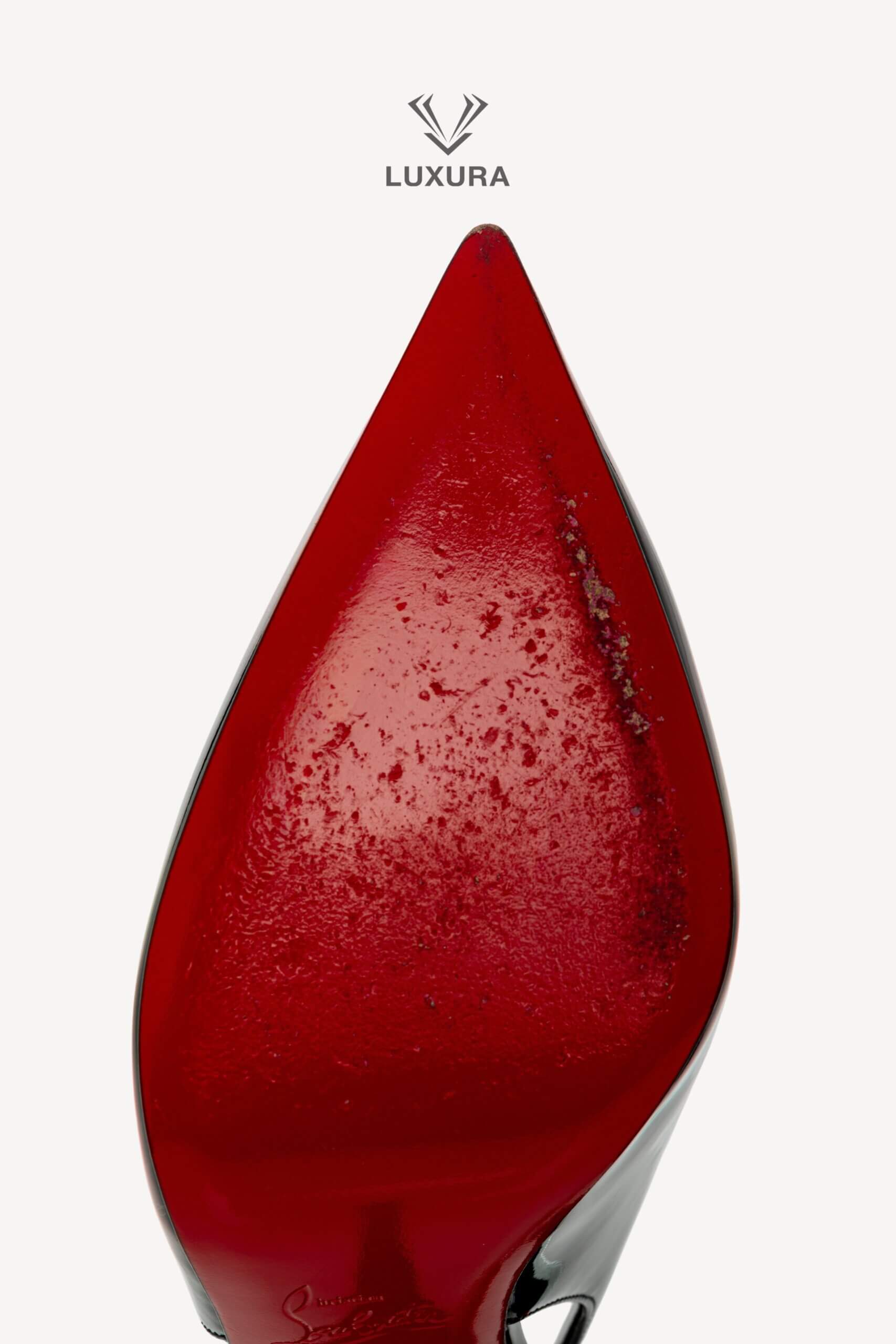 <span style="font-size: 10px;letter-spacing: .15em">BEST DEAL</span><br> <strong>CHRISTIAN LOUBOUTIN</strong><br> <div style="margin-top:10px;font-size:16px">Black Hot Chick Sling Patent Slingback Pumps 100 35.5</div><br> - Image 17