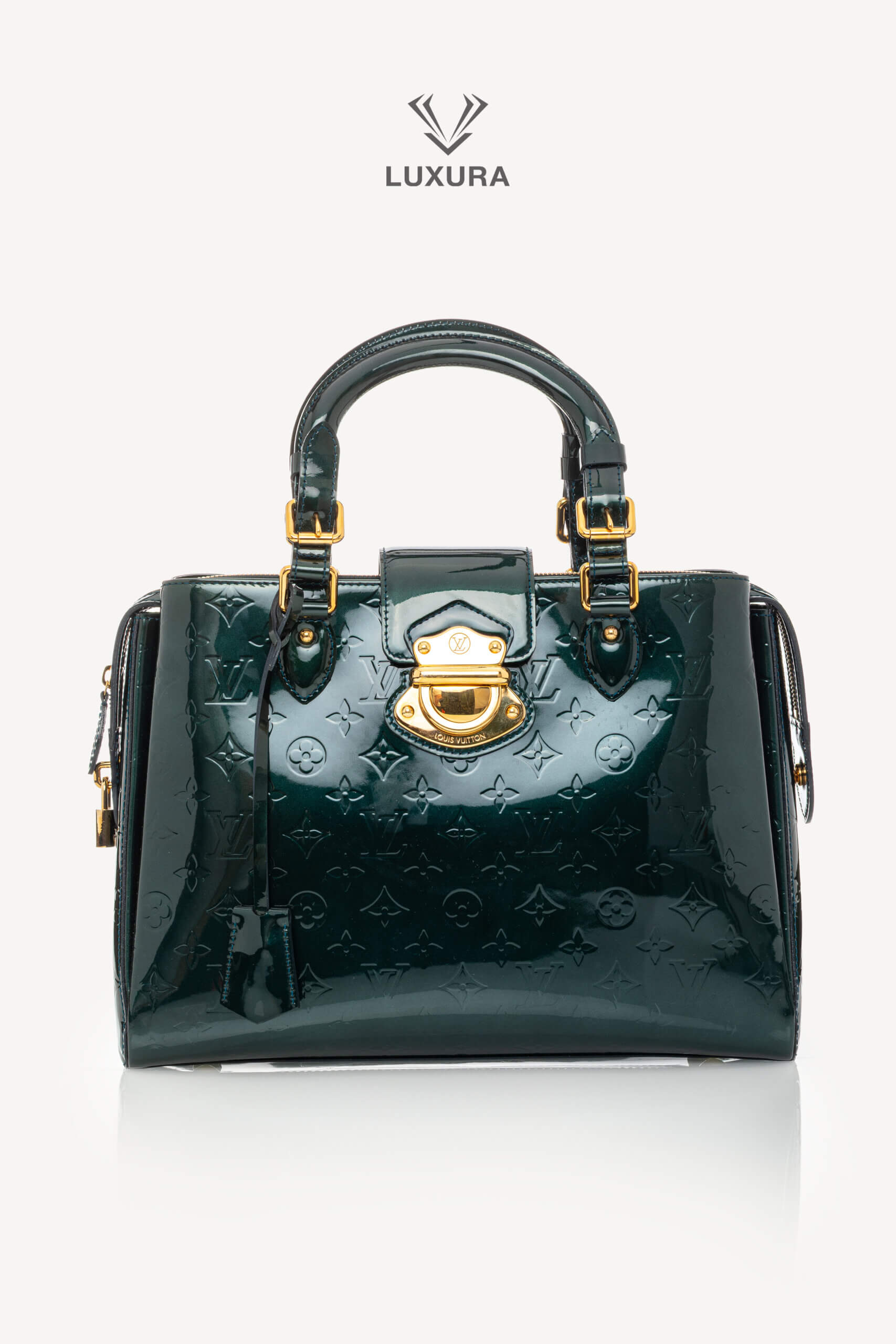 <span style="font-size: 10px;letter-spacing: .15em">BEST DEAL</span><br> <strong>LOUIS VUITTON</strong><br> <div style="margin-top:10px;font-size:16px">Melrose Avenue Monogram Vernis Vert Impression</div><br>