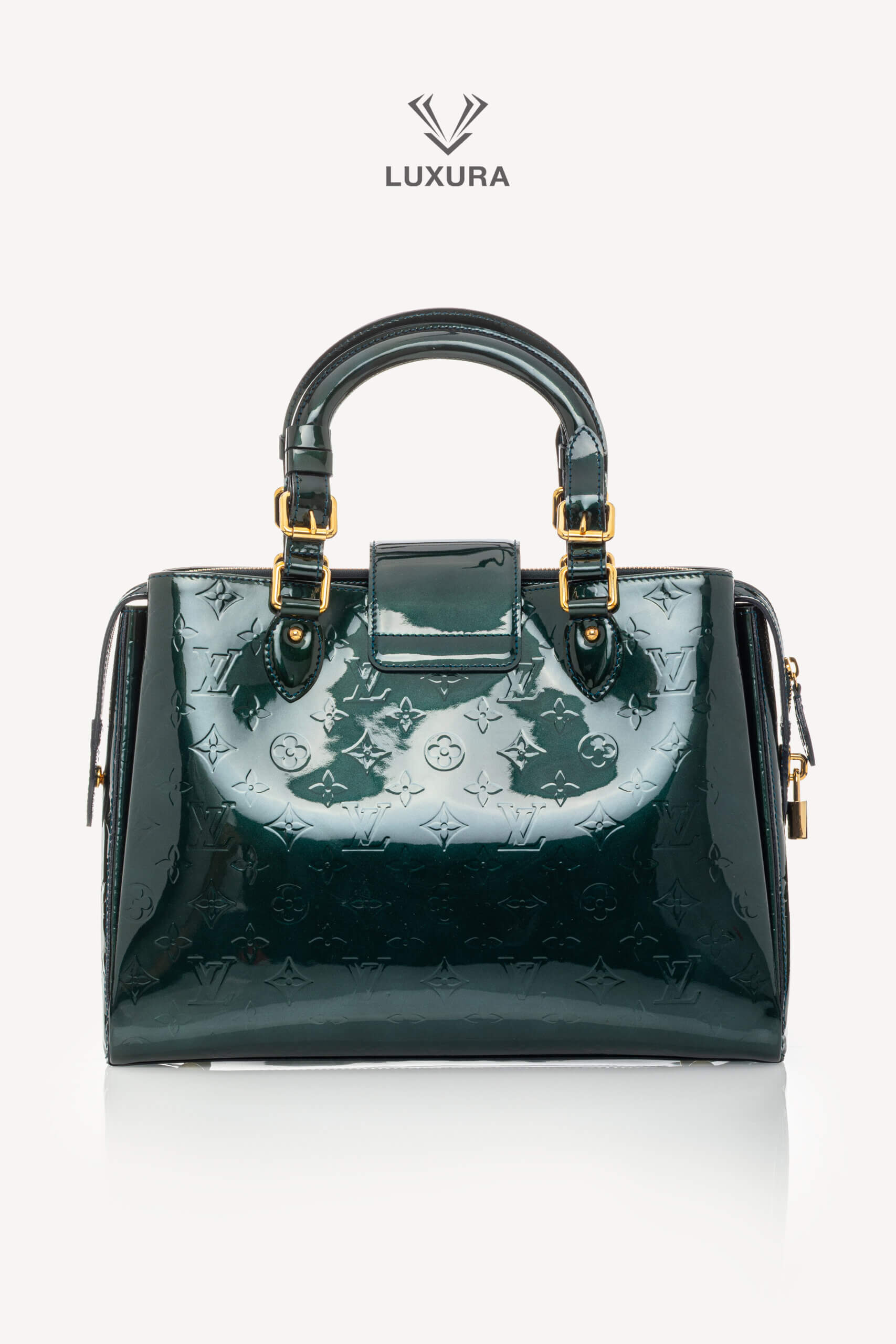 <span style="font-size: 10px;letter-spacing: .15em">BEST DEAL</span><br> <strong>LOUIS VUITTON</strong><br> <div style="margin-top:10px;font-size:16px">Melrose Avenue Monogram Vernis Vert Impression</div><br> - Image 4