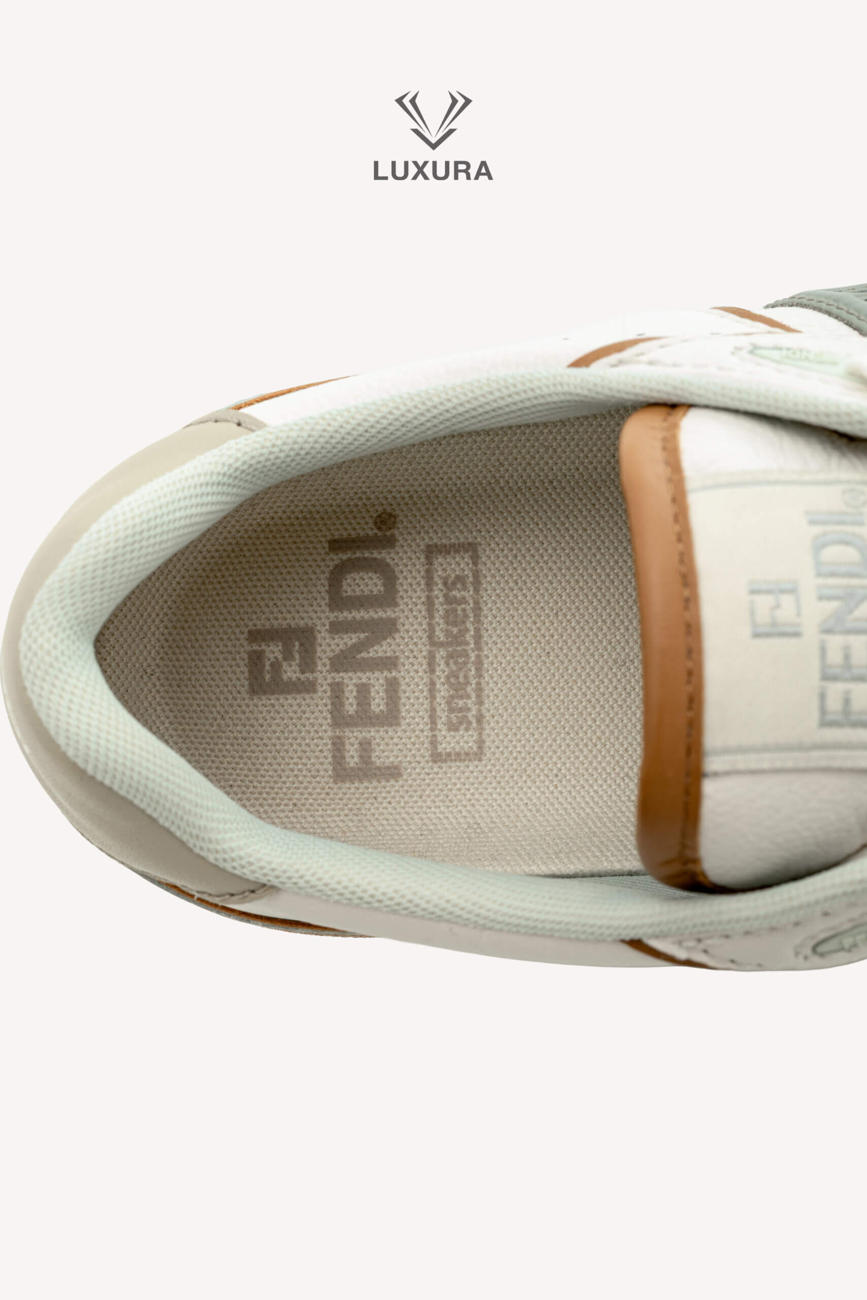 <span style="font-size: 10px;letter-spacing: .15em">NEW COLLECTION</span><br>            <strong>FENDI</strong><br>            <div style="margin-top:10px;font-size:16px">Match White and Brown leather and suede low tops 37</div><br> - Image 17