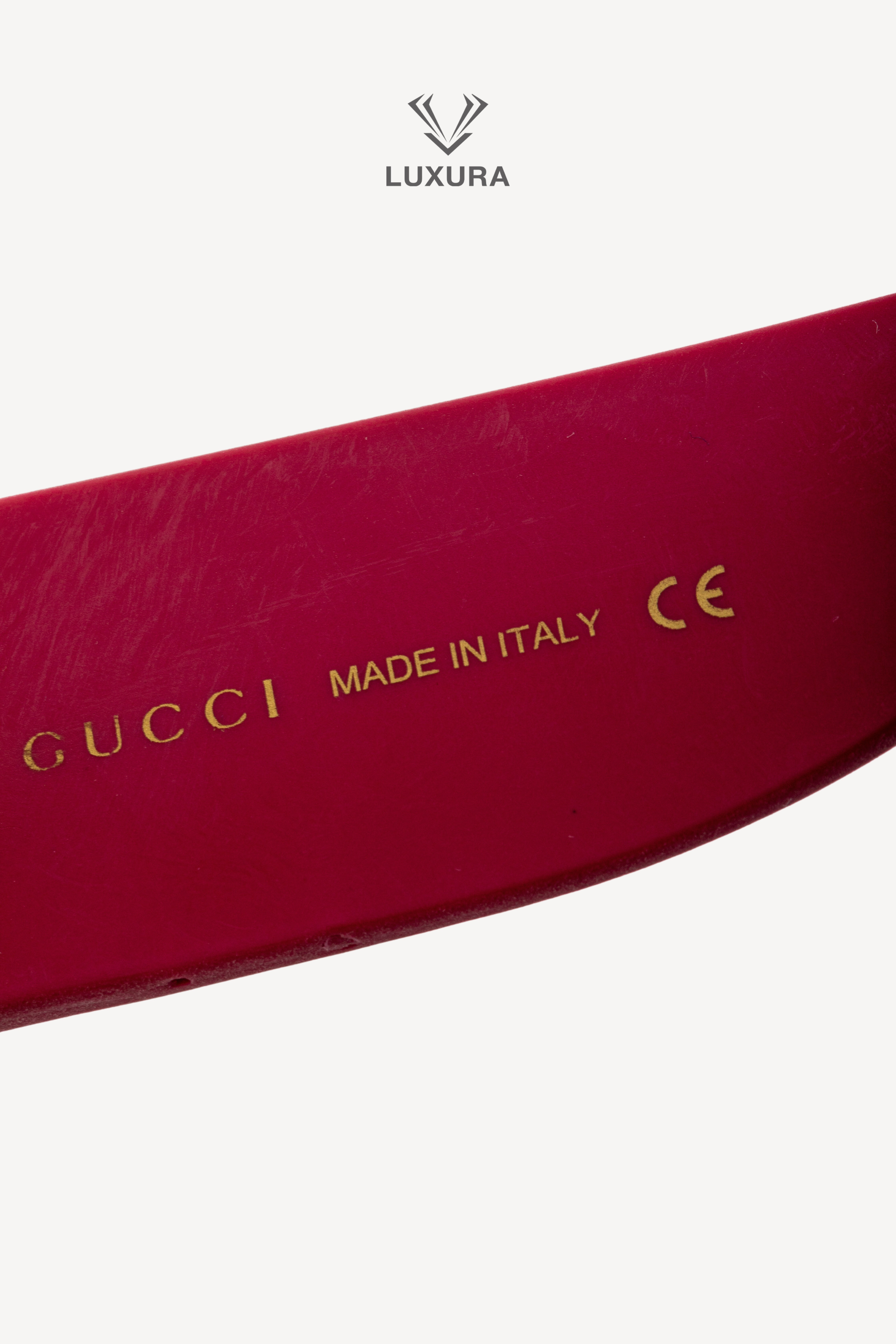 <span style="font-size: 10px; color: rgb(101, 101, 101);letter-spacing: .15em;">HARD TO FIND</span><br><strong> GUCCI </strong><br><div style="margin-top:10px; font-size:16px;">Tortoise Shell Acetate Pink Sunglasses GG0102S-003</div><br> - Image 13