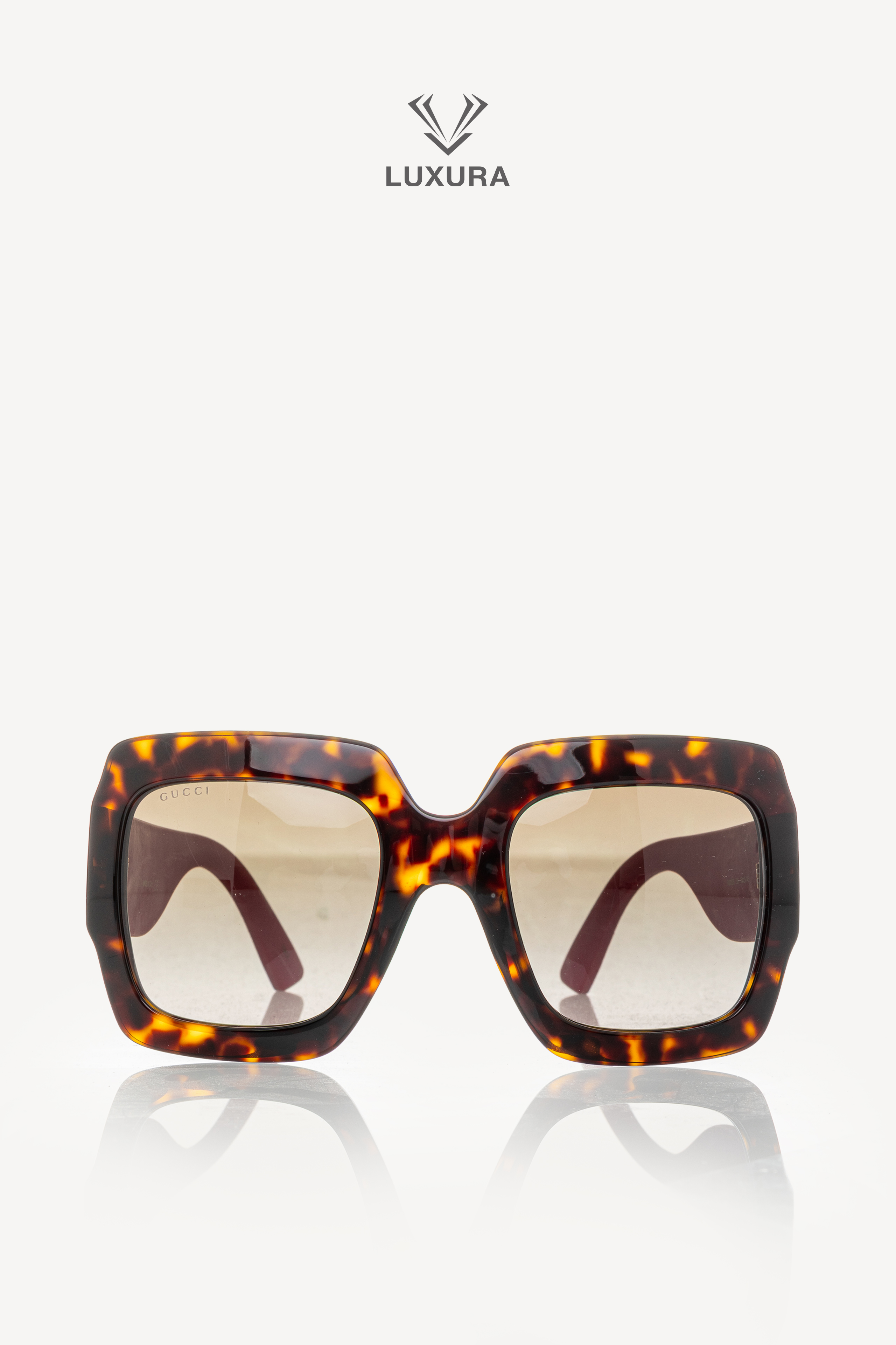 <span style="font-size: 10px; color: rgb(101, 101, 101);letter-spacing: .15em;">HARD TO FIND</span><br><strong> GUCCI </strong><br><div style="margin-top:10px; font-size:16px;">Tortoise Shell Acetate Pink Sunglasses GG0102S-003</div><br> - Image 4