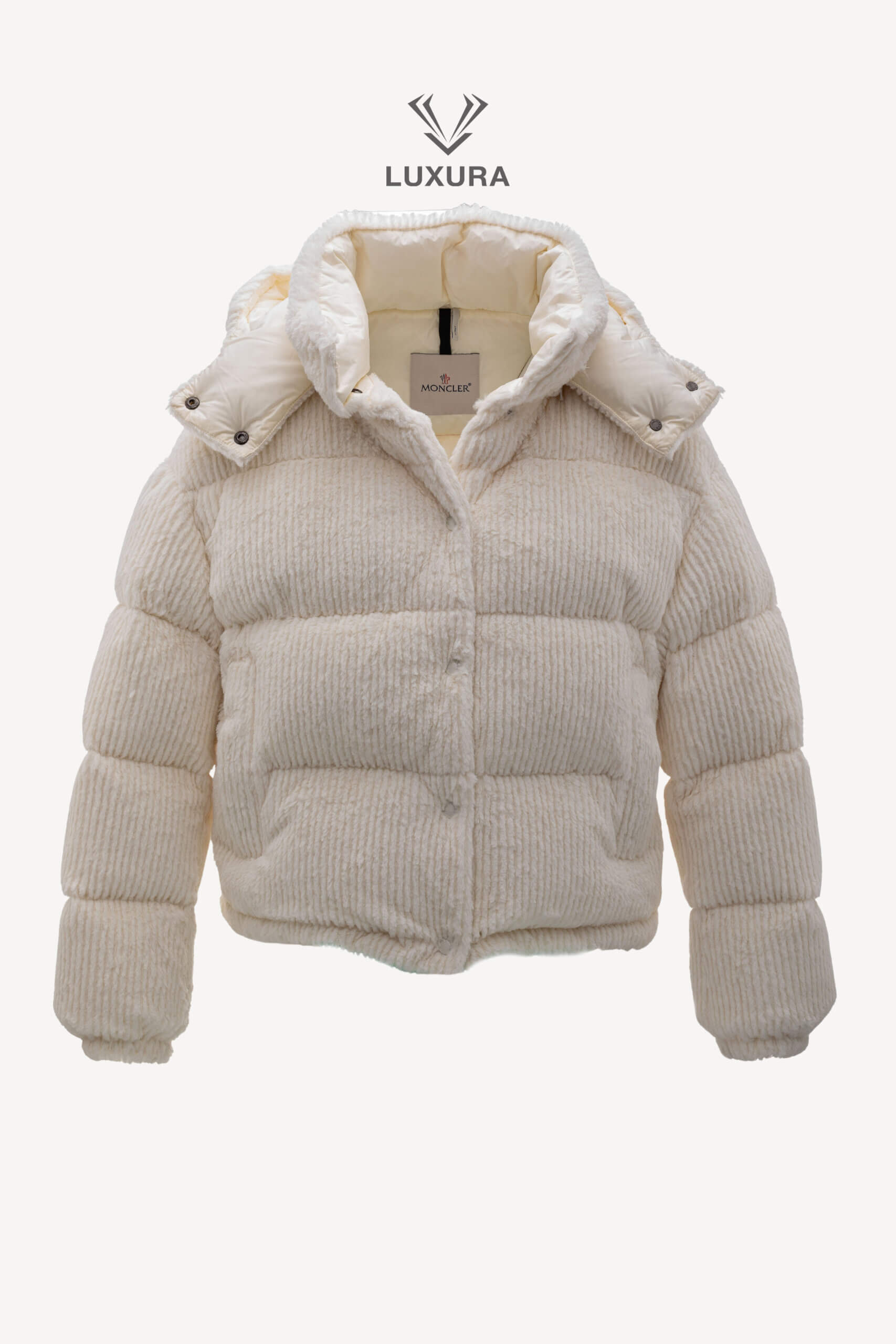 <span style="font-size: 10px;letter-spacing: .15em">BEST DEAL</span><br>            <strong>MONCLER</strong><br>            <div style="margin-top:10px;font-size:16px">Daos Hooded Corduroy Short Down Jacket Beige 0 ( xs-s )</div><br> - Image 4
