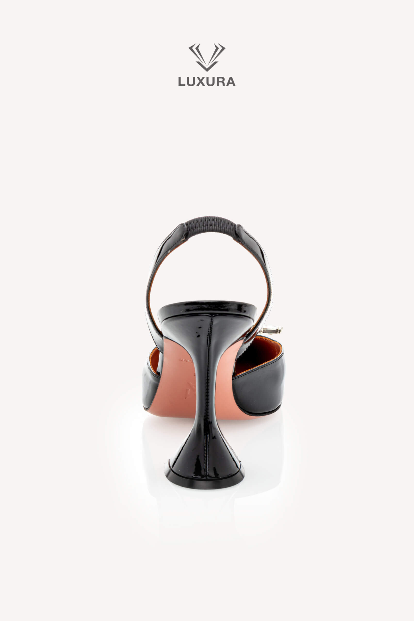 <span style="font-size: 10px;letter-spacing: .15em">BEST DEAL</span><br>            <strong>AMINA MUADDI</strong><br>            <div style="margin-top:10px;font-size:16px">Begum Sling 95 Pumps Black Leather 38 ( true size 37 )</div><br> - Image 8