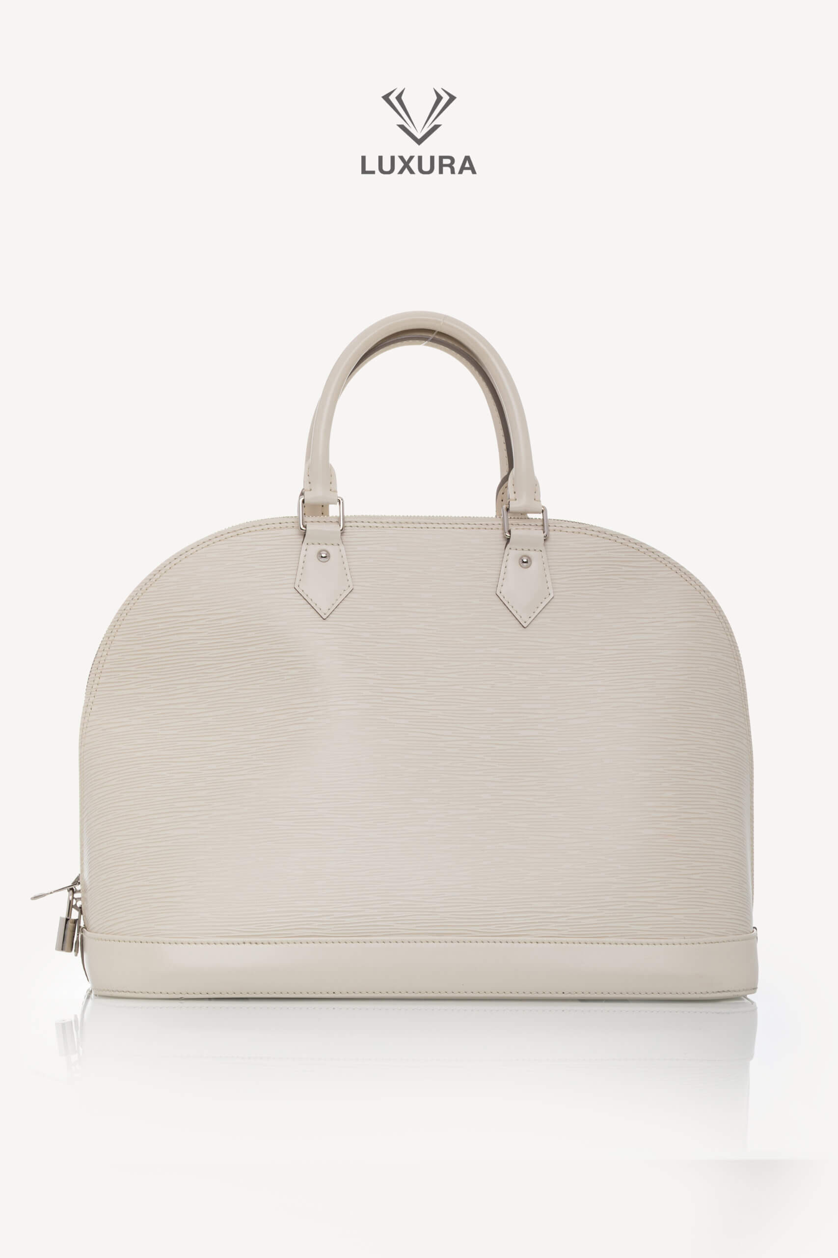 <span style="font-size: 10px;letter-spacing: .15em">HARD TO FIND</span><br>            <strong>LOUIS VUITTON</strong><br>            <div style="margin-top:10px;font-size:16px">Alma MM Epi Leather Ivoire M4032J</div><br> - Image 5