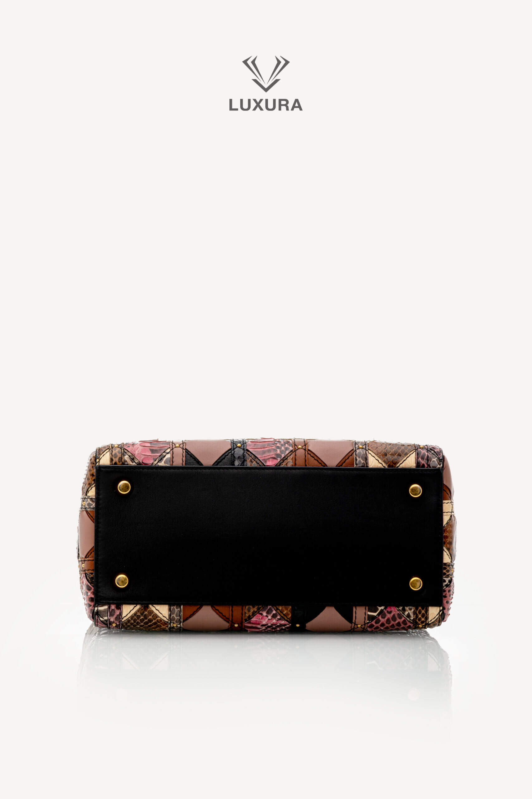 <span style="font-size: 10px;letter-spacing: .15em">HARD TO FIND</span><br><strong>Dior</strong><br><div style="margin-top:10px;font-size:16px">Supple Medium Lady Patchwork Cannage Leather and Exotics Leather</div><br> - Image 7