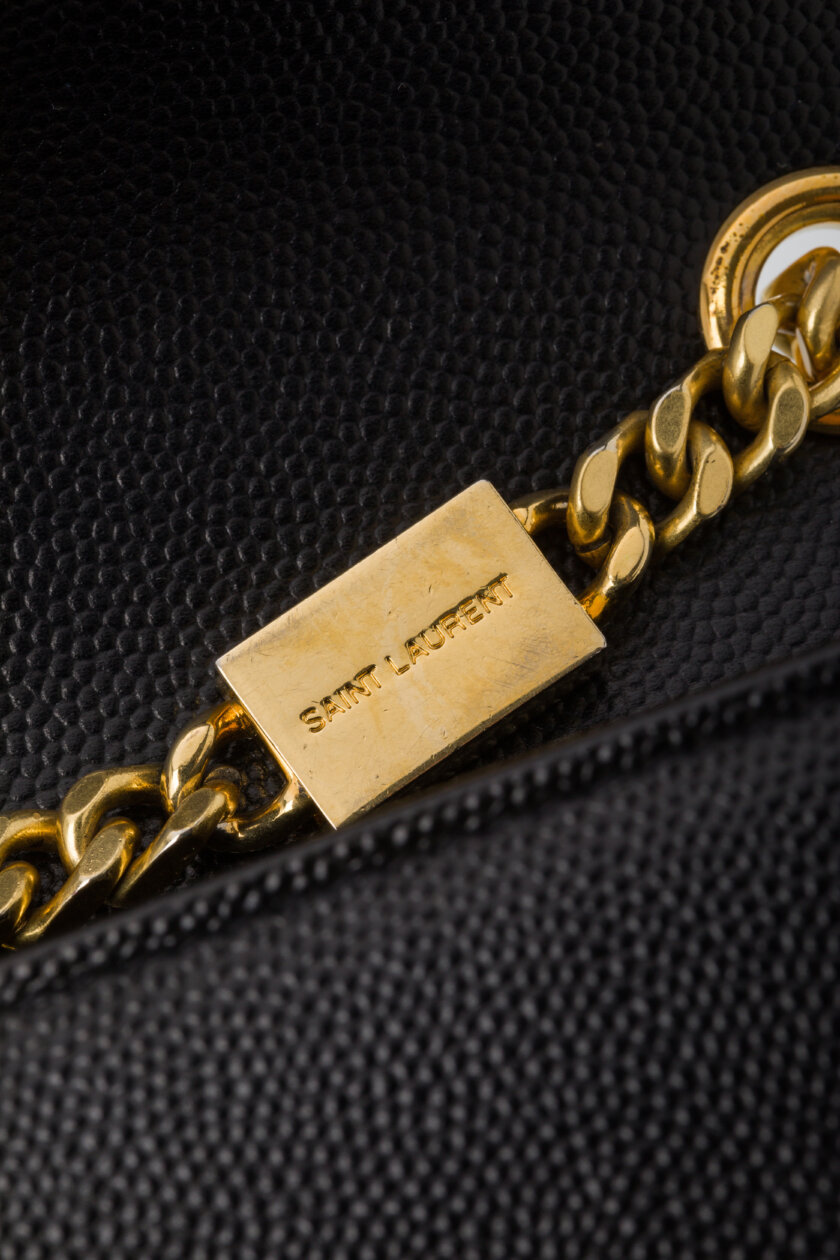 <span style="font-size: 10px; color: rgb(101, 101, 101);letter-spacing: .15em;">HARD TO FIND</span><br><strong> SAINT LAURENT </strong><br><div style="margin-top:10px; font-size:16px;">Small Kate Tassel Croc Embossed Shoulder Bag</div><br> - Image 15