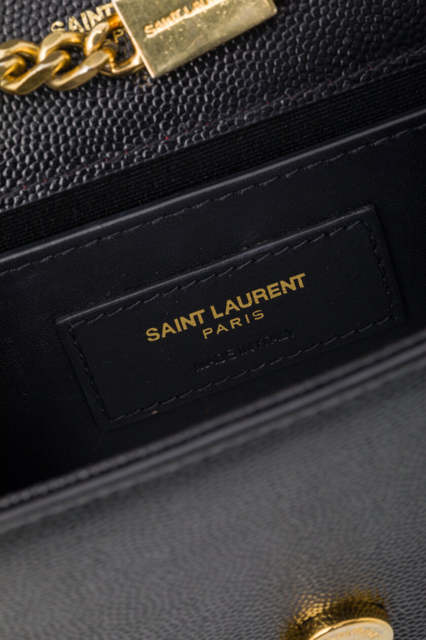 <span style="font-size: 10px; color: rgb(101, 101, 101);letter-spacing: .15em;">HARD TO FIND</span><br><strong> SAINT LAURENT </strong><br><div style="margin-top:10px; font-size:16px;">Small Kate Tassel Croc Embossed Shoulder Bag</div><br> - Image 20