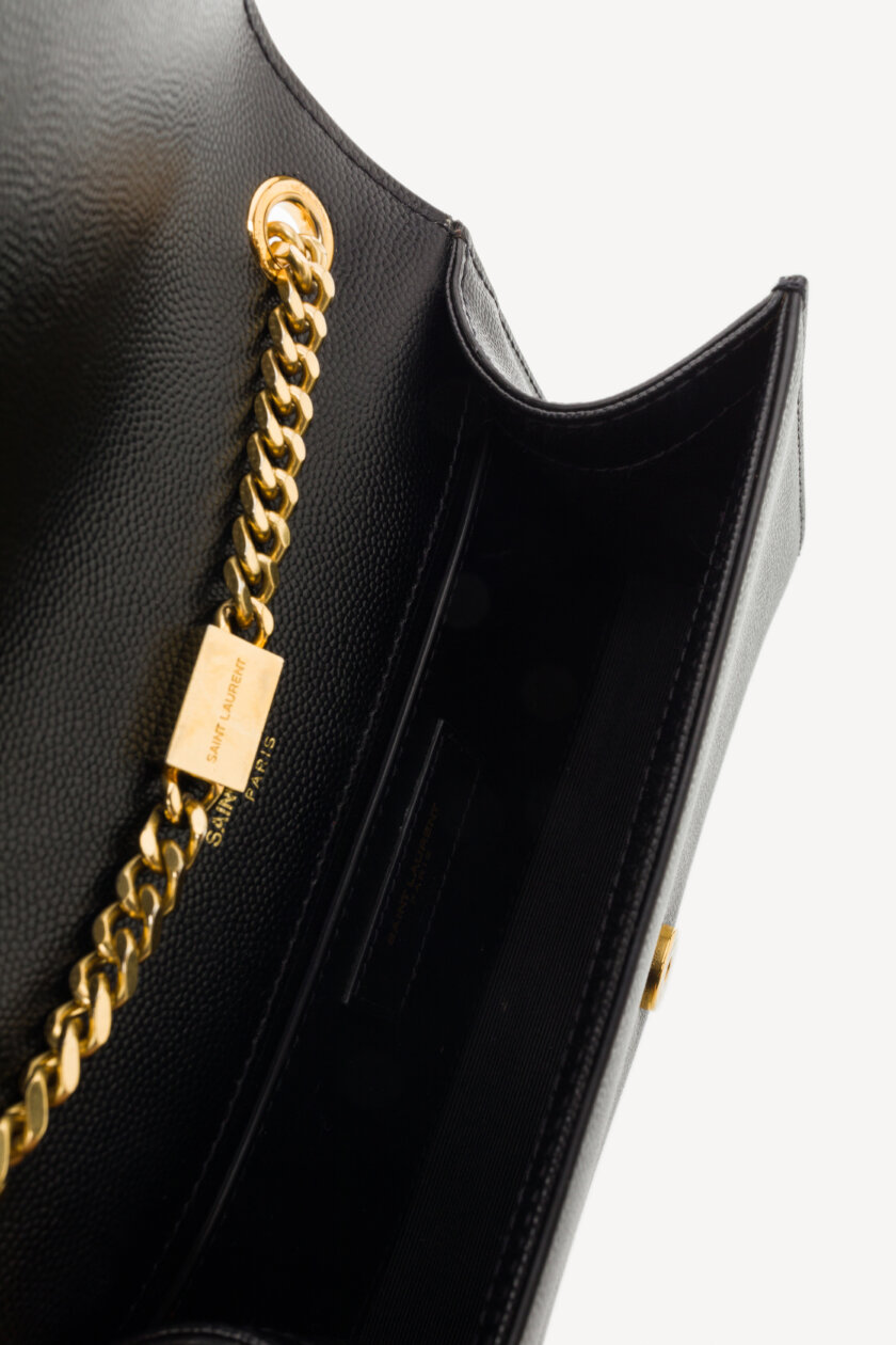<span style="font-size: 10px; color: rgb(101, 101, 101);letter-spacing: .15em;">HARD TO FIND</span><br><strong> SAINT LAURENT </strong><br><div style="margin-top:10px; font-size:16px;">Small Kate Tassel Croc Embossed Shoulder Bag</div><br> - Image 11