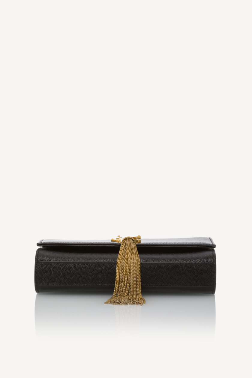 <span style="font-size: 10px; color: rgb(101, 101, 101);letter-spacing: .15em;">HARD TO FIND</span><br><strong> SAINT LAURENT </strong><br><div style="margin-top:10px; font-size:16px;">Small Kate Tassel Croc Embossed Shoulder Bag</div><br> - Image 22