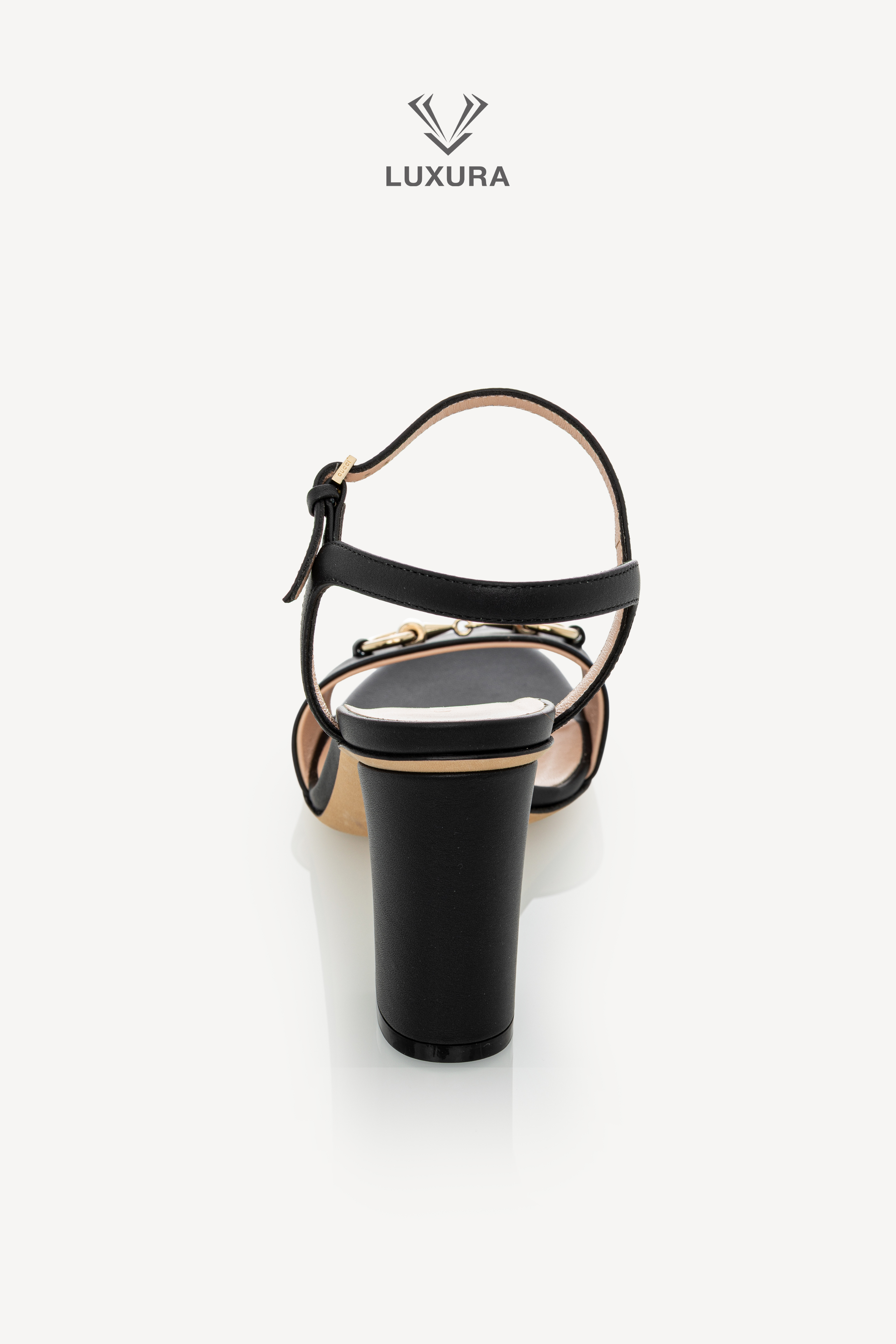 <span style="font-size: 10px;letter-spacing: .15em">HARD TO FIND</span><br>            <strong>GUCCI</strong><br>            <div style="margin-top:10px;font-size:16px">Leather Horsebit Ankle Strap Sandals 36,5 Black</div><br> - Image 8
