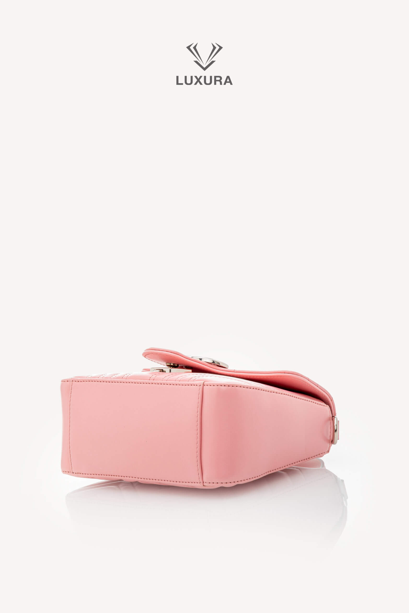 <span style="font-size: 10px;letter-spacing: .15em">BEST DEAL</span><br> <strong>GUCCI</strong><br> <div style="margin-top:10px;font-size:16px">Calfskin Matelasse Mini GG Marmont Top Handle Shoulder Bag Wild Rose</div><br> - Image 23