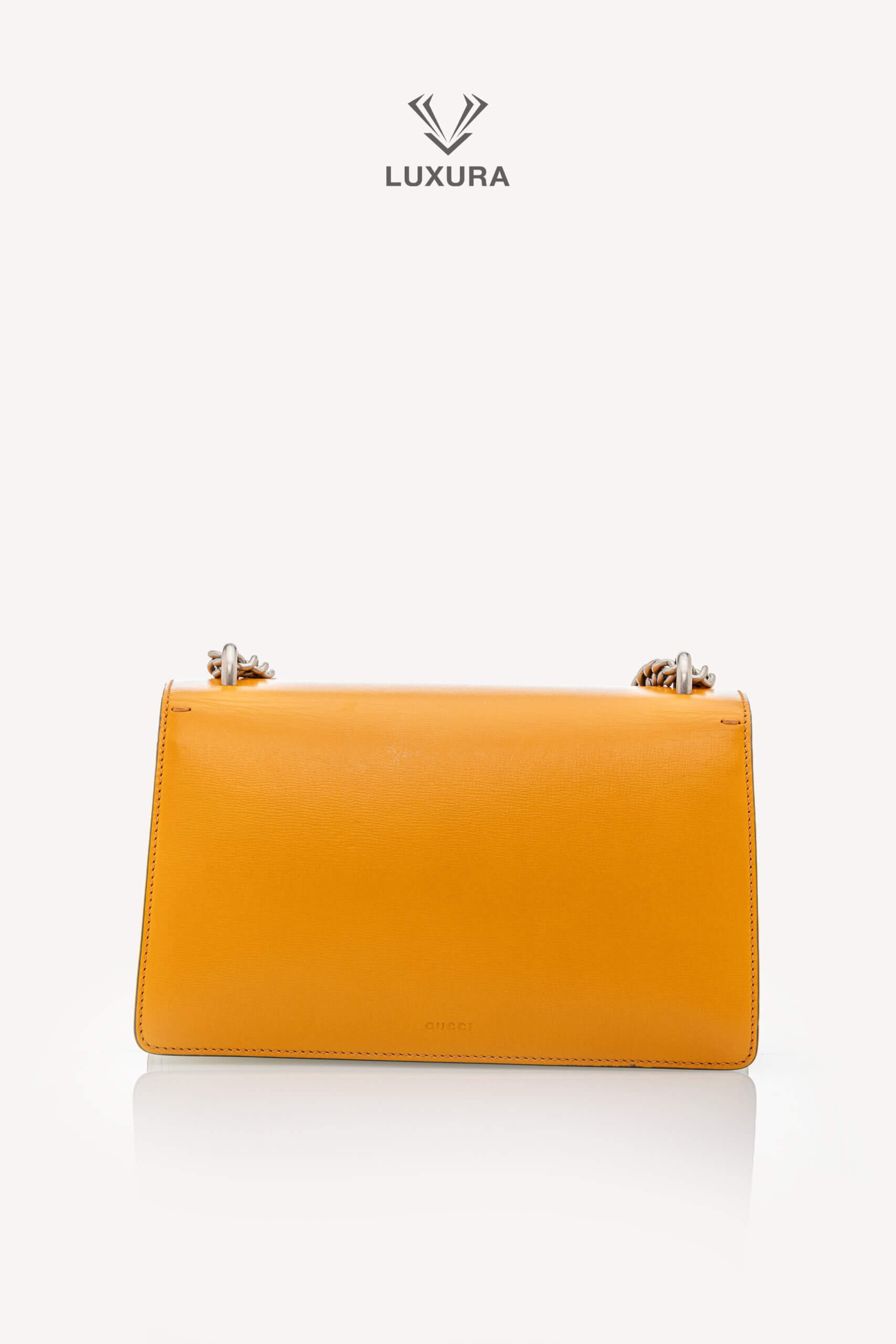 <span style="font-size: 10px;letter-spacing: .15em">HARD TO FIND</span><br> <strong>GUCCI</strong><br> <div style="margin-top:10px;font-size:16px">Azalea Calfski Tricolor Small Dionysus Shoulder Bag><br> - Image 6