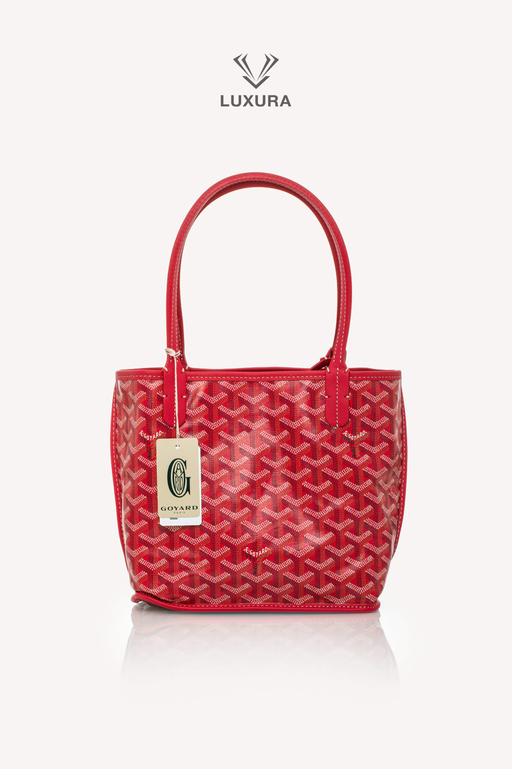 <span style="font-size: 10px;letter-spacing: .15em"></span><br> <strong>GOYARD</strong><br> <div style="margin-top:10px;font-size:16px">Goyardine Reversible Mini Anjou Red</div><br> - Image 5