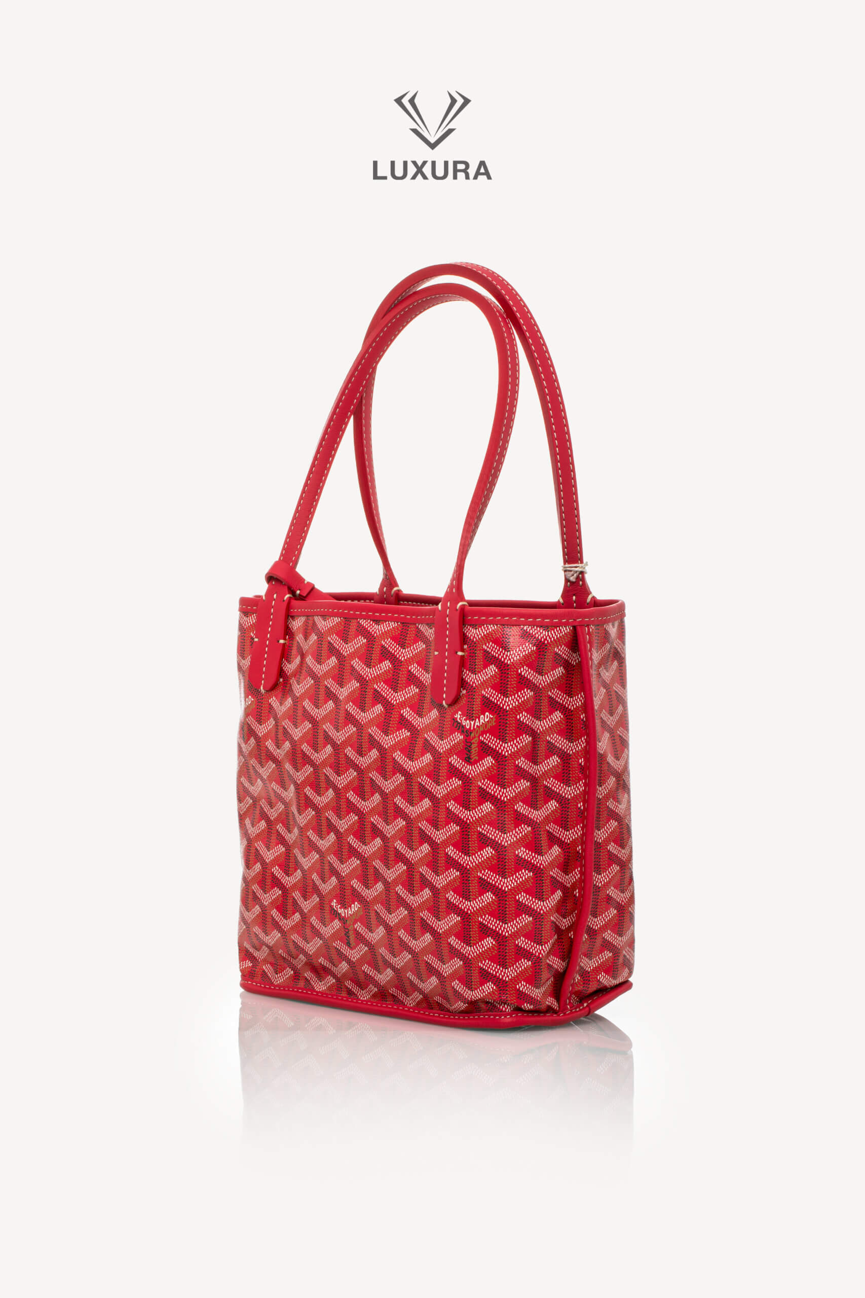 <span style="font-size: 10px;letter-spacing: .15em"></span><br> <strong>GOYARD</strong><br> <div style="margin-top:10px;font-size:16px">Goyardine Reversible Mini Anjou Red</div><br> - Image 8