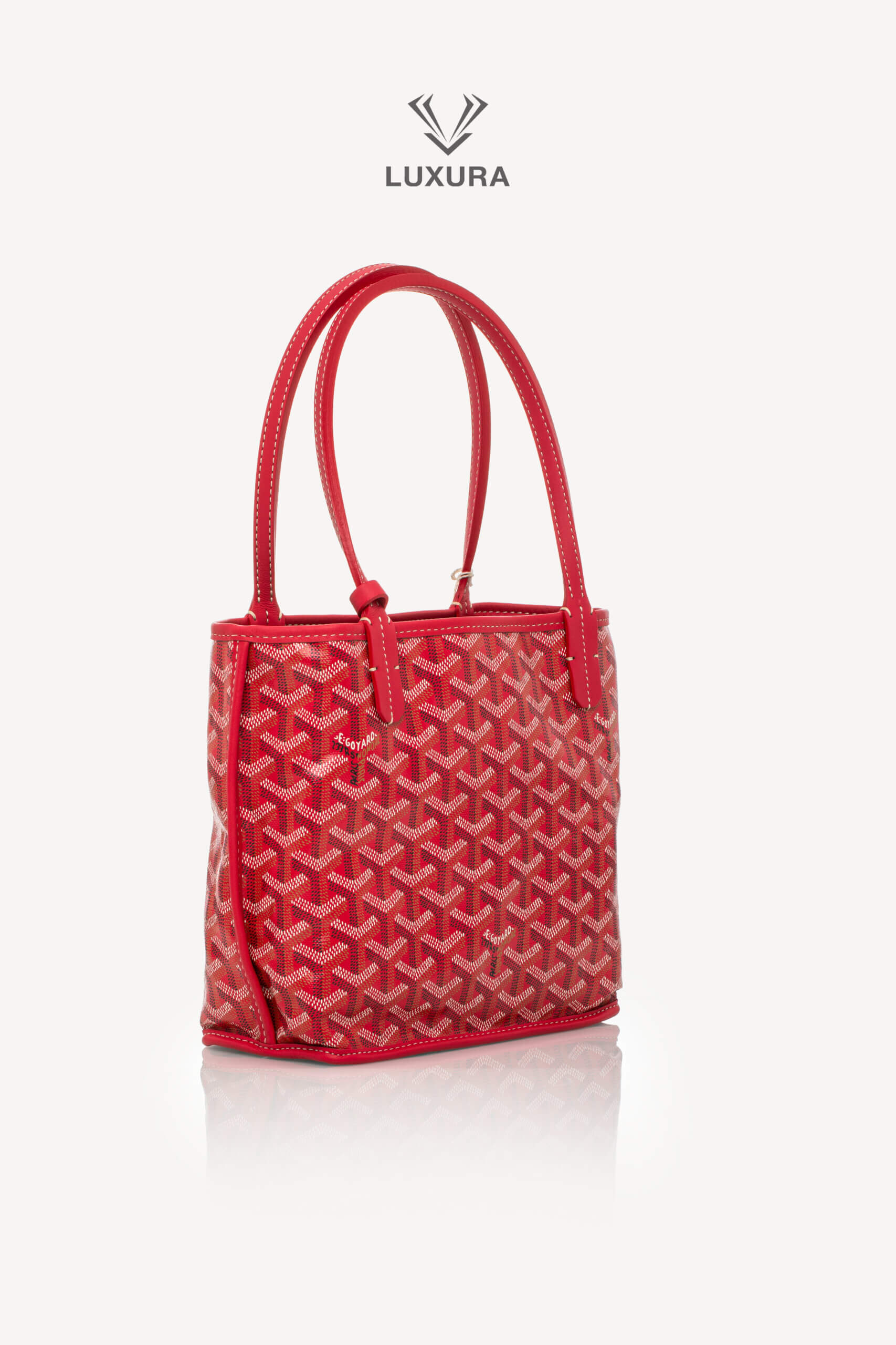 <span style="font-size: 10px;letter-spacing: .15em"></span><br> <strong>GOYARD</strong><br> <div style="margin-top:10px;font-size:16px">Goyardine Reversible Mini Anjou Red</div><br> - Image 3