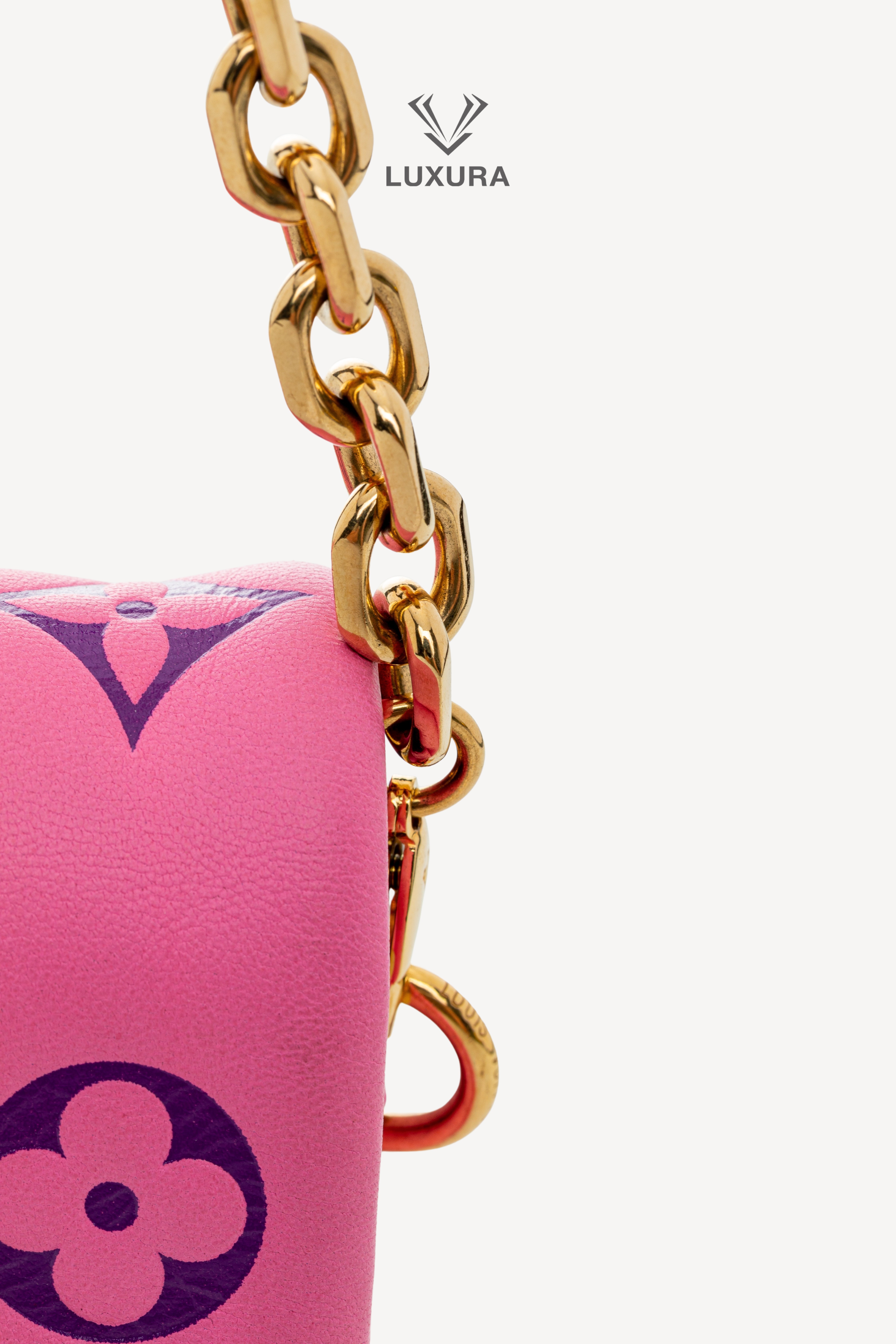 <span style="font-size: 10px;letter-spacing: .15em">HARD TO FIND</span><br>            <strong>LOUIS VUITTON</strong><br>            <div style="margin-top:10px;font-size:16px">Monogram Pochette Coussin Shoulder Bag Pink M80745</div><br> - Image 15