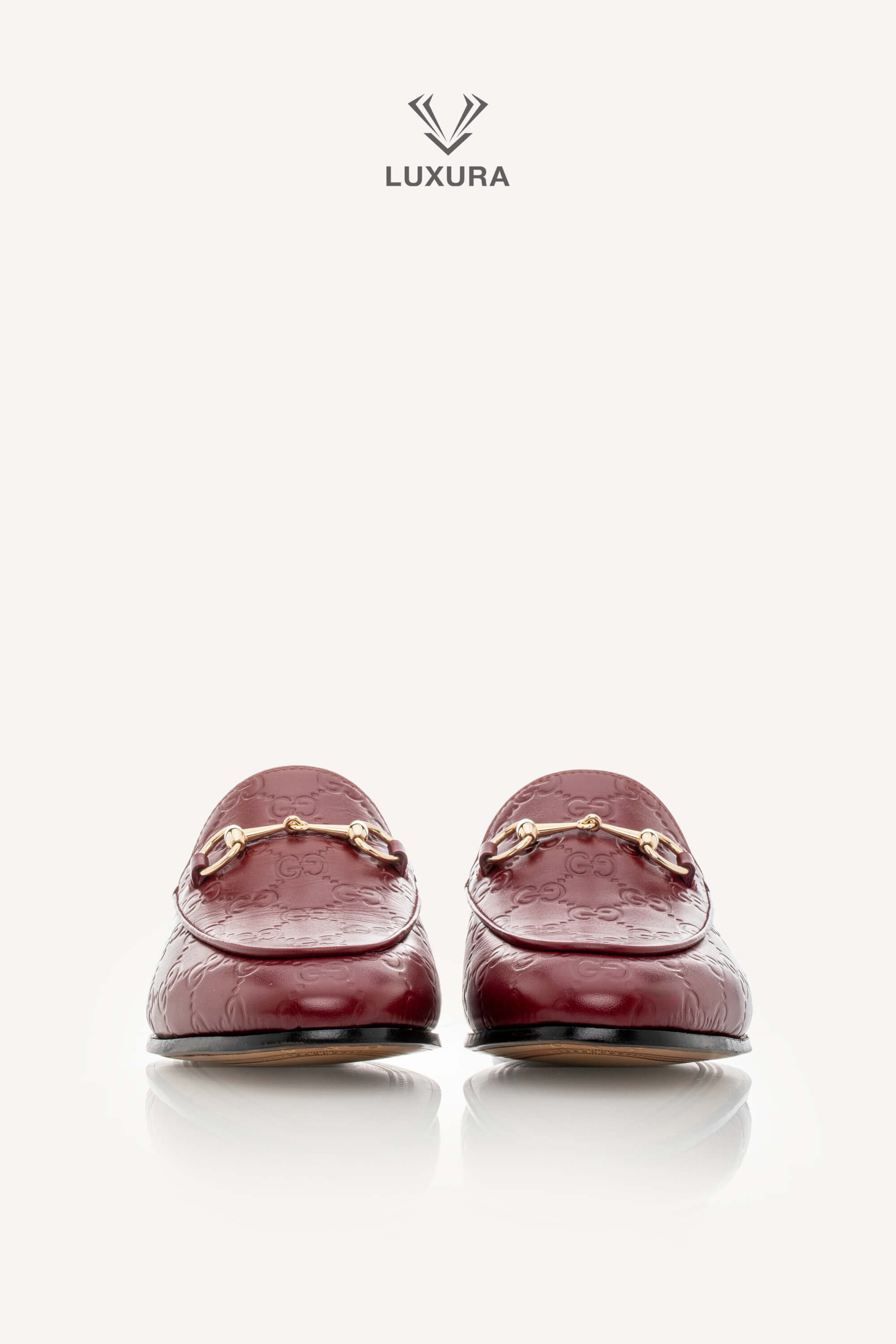 <span style="font-size: 10px;letter-spacing: .15em">BEST DEAL</span><br> <strong>GUCCI</strong><br> <div style="margin-top:10px;font-size:16px">Guccissima Jordaan Loafers Red 39</div><br> - Image 7
