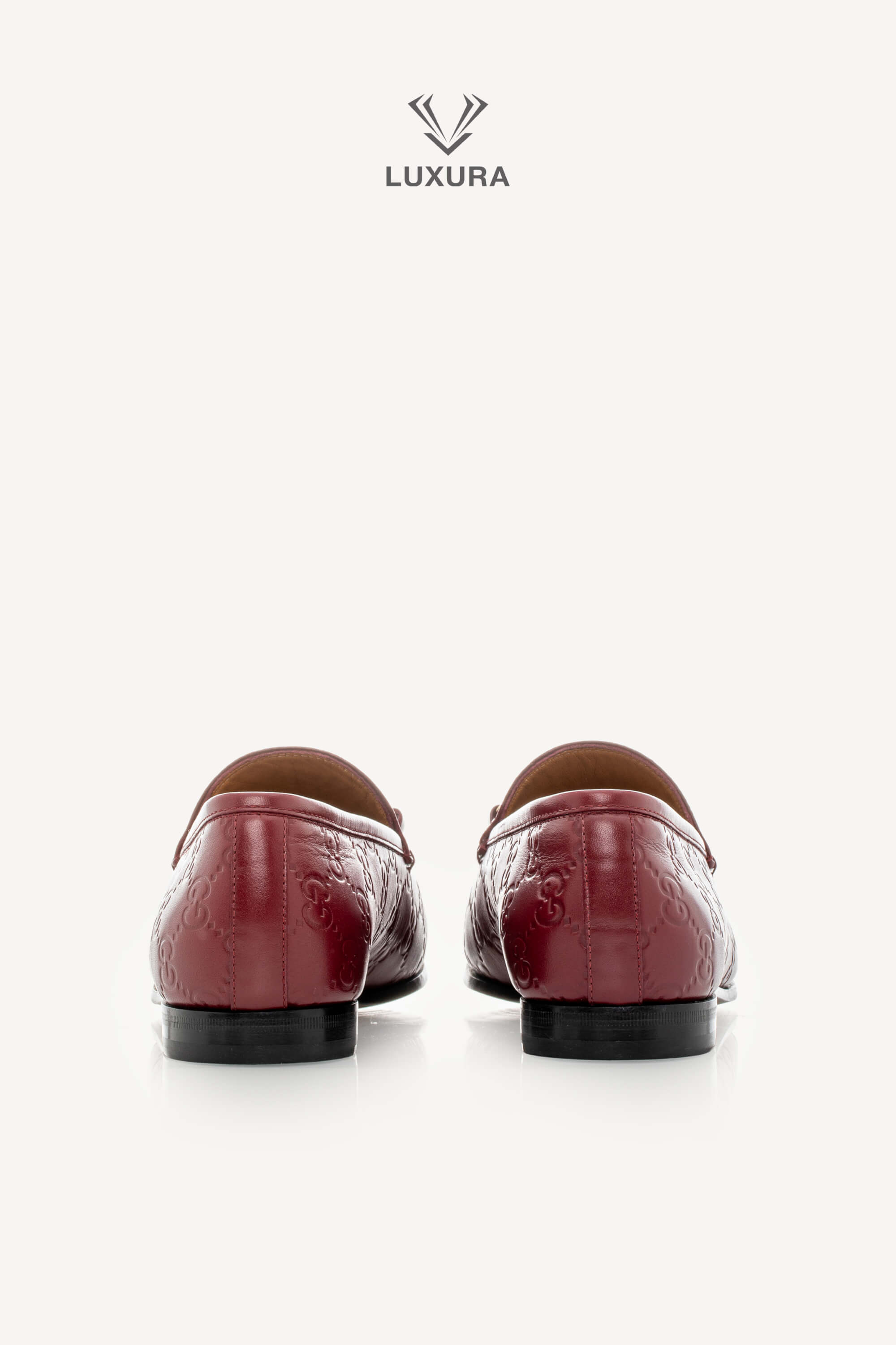 <span style="font-size: 10px;letter-spacing: .15em">BEST DEAL</span><br> <strong>GUCCI</strong><br> <div style="margin-top:10px;font-size:16px">Guccissima Jordaan Loafers Red 39</div><br> - Image 8
