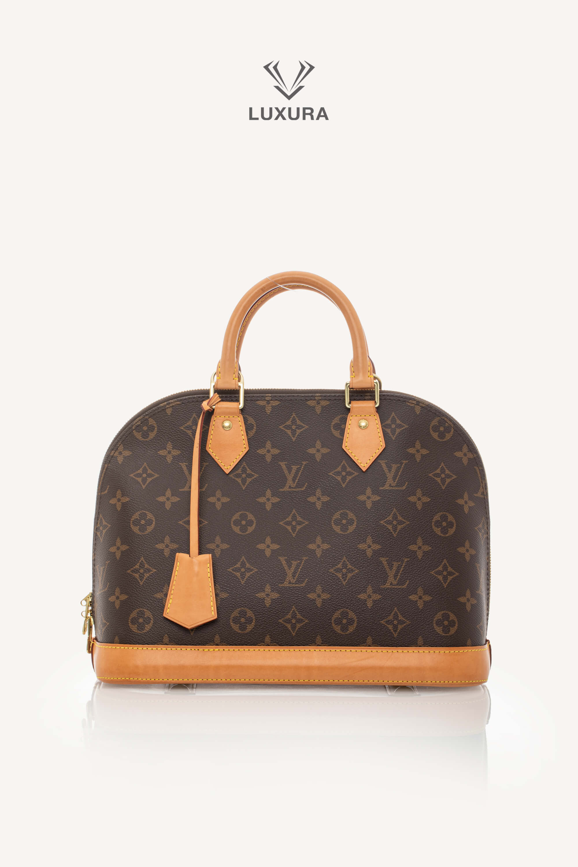 <span style="font-size: 10px;letter-spacing: .15em">BEST DEAL</span><br> <strong>LOUIS VUITTON</strong><br> <div style="margin-top:10px;font-size:16px">Alma PM Monogram Canvas Bag M53151</div><br>
