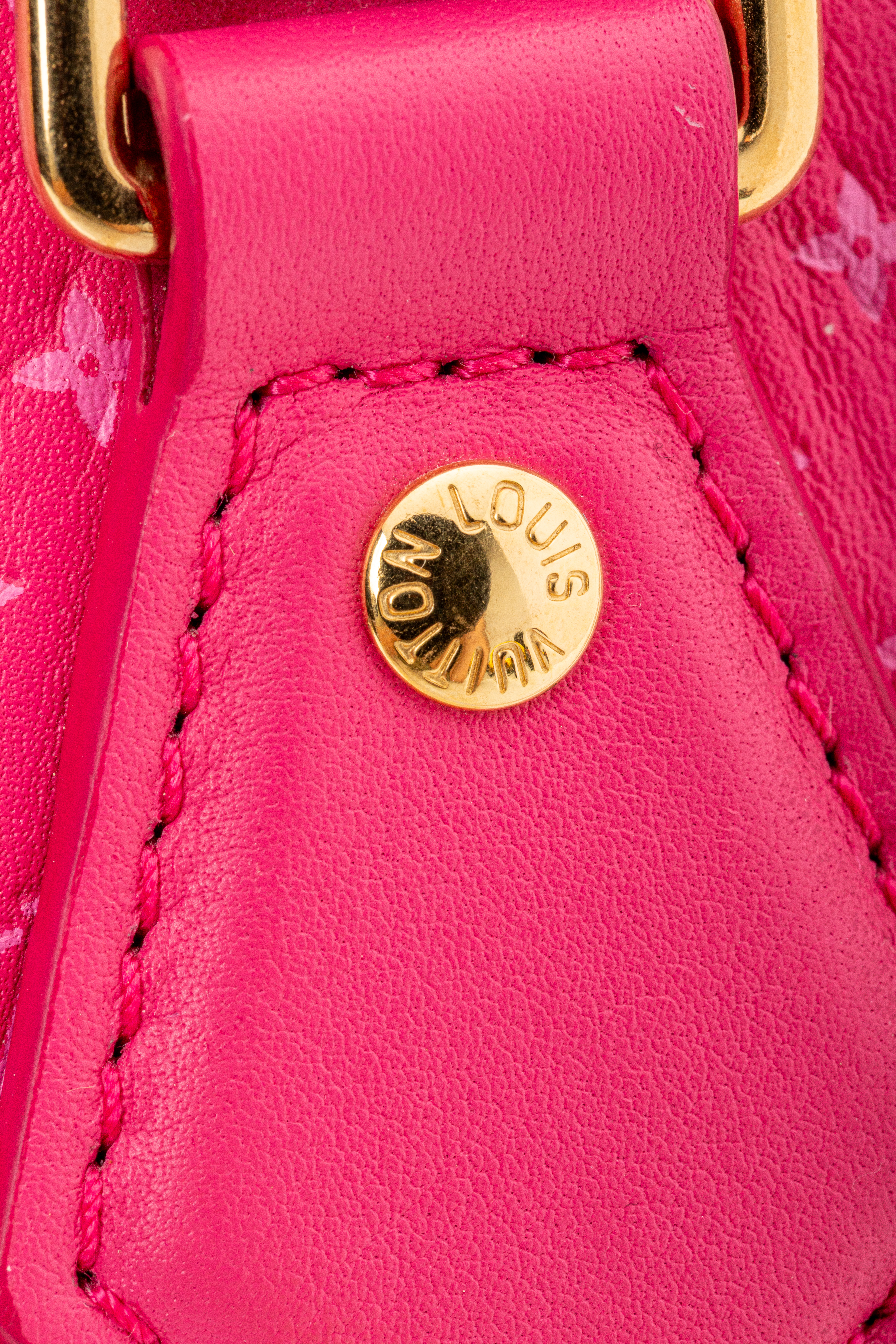 <span style="font-size: 10px;letter-spacing: .15em">HARD TO FIND</span><br>            <strong>LOUIS VUITTON</strong><br>            <div style="margin-top:10px;font-size:16px">Calfskin Nanogram Embossed Speedy Bandouliere 20 Rose</div><br> - Image 15