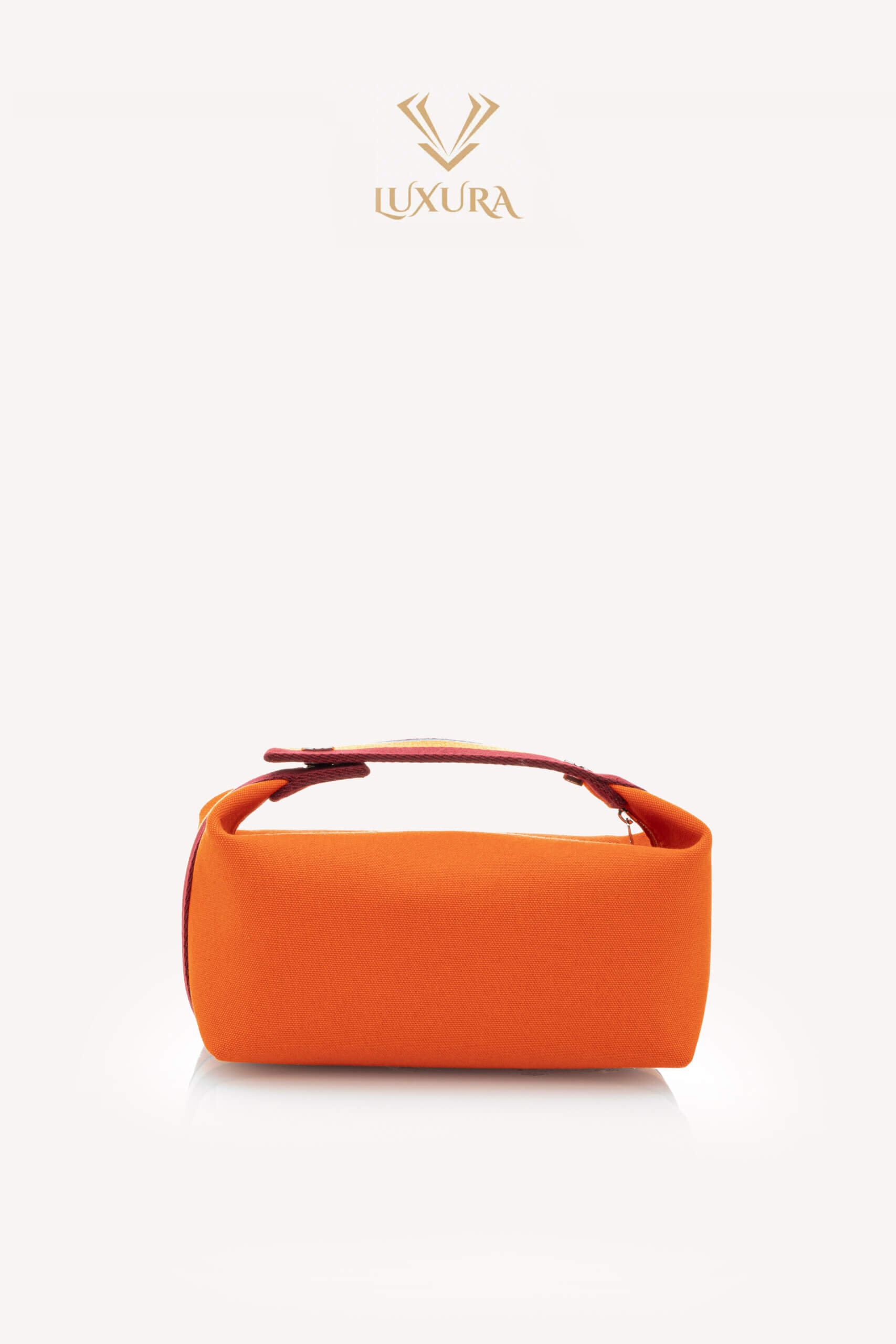 <span style="font-size: 10px; color: rgb(101, 101, 101);letter-spacing: .15em;">NEW COLLECTION</span><br><strong> HERMES </strong><br><div style="margin-top:10px; font-size:16px;"> Small Bride-a-Brac H Pavillion Case Orange Feu </div><br> - Image 4