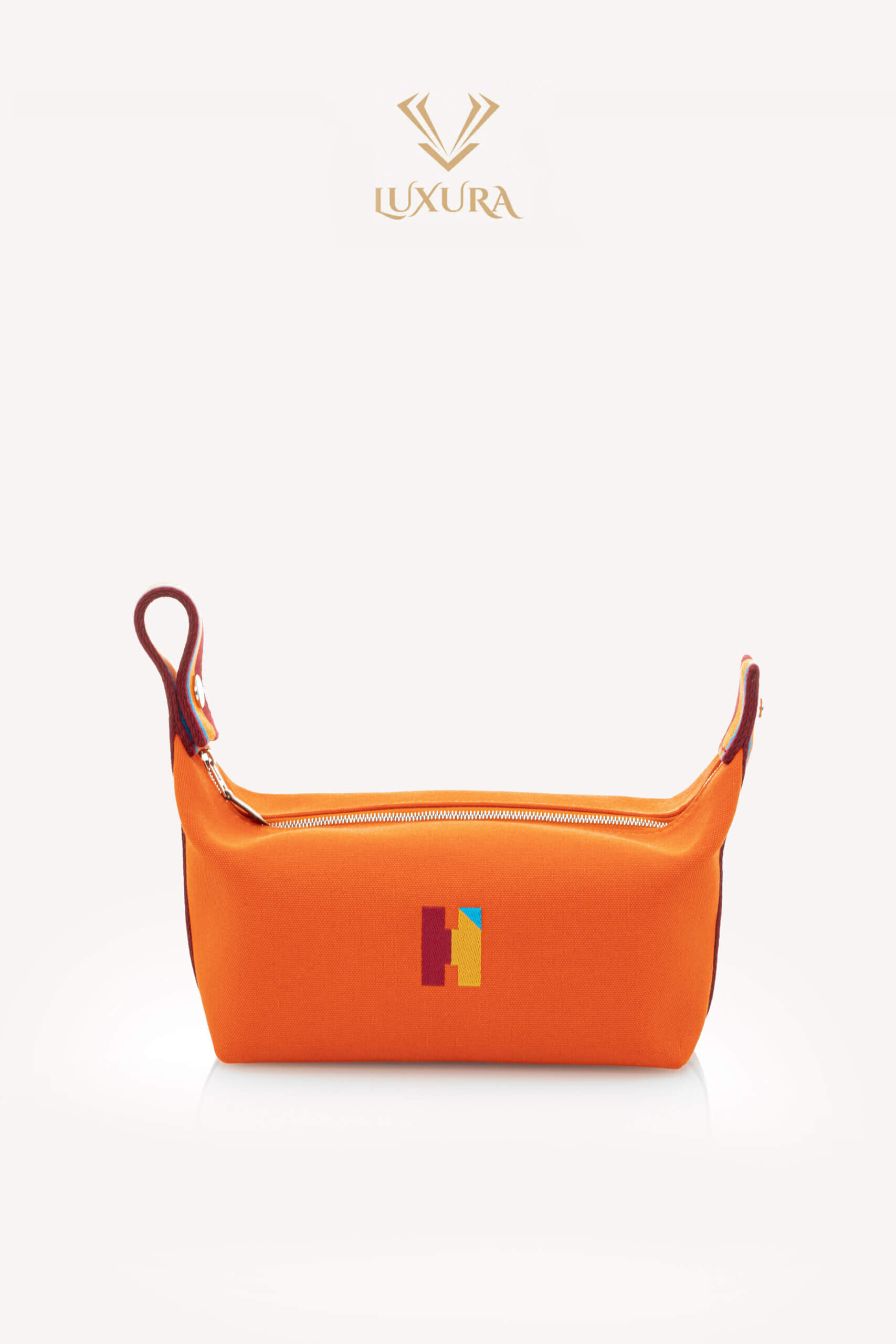 <span style="font-size: 10px; color: rgb(101, 101, 101);letter-spacing: .15em;">NEW COLLECTION</span><br><strong> HERMES </strong><br><div style="margin-top:10px; font-size:16px;"> Small Bride-a-Brac H Pavillion Case Orange Feu </div><br> - Image 8