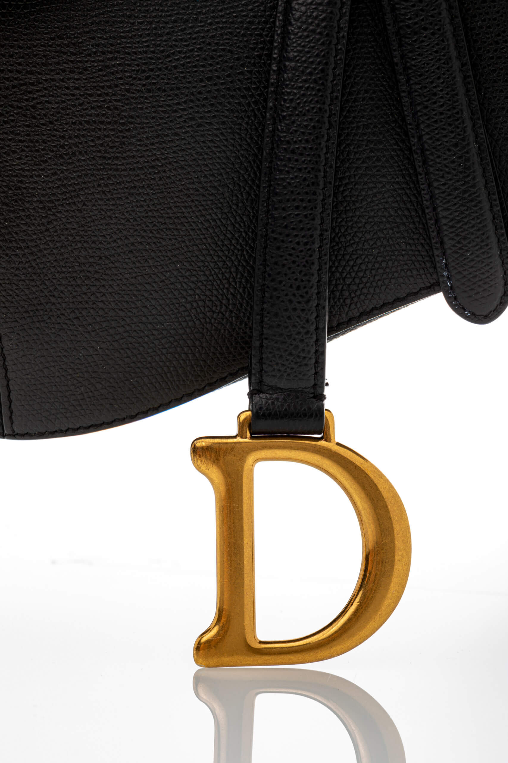 <span style="font-size: 10px;letter-spacing: .15em">BEST DEAL</span><br>            <strong>CHRISTIAN DIOR</strong><br>            <div style="margin-top:10px;font-size:16px">Grained Calfskin Saddle Bag Black</div><br> - Image 16