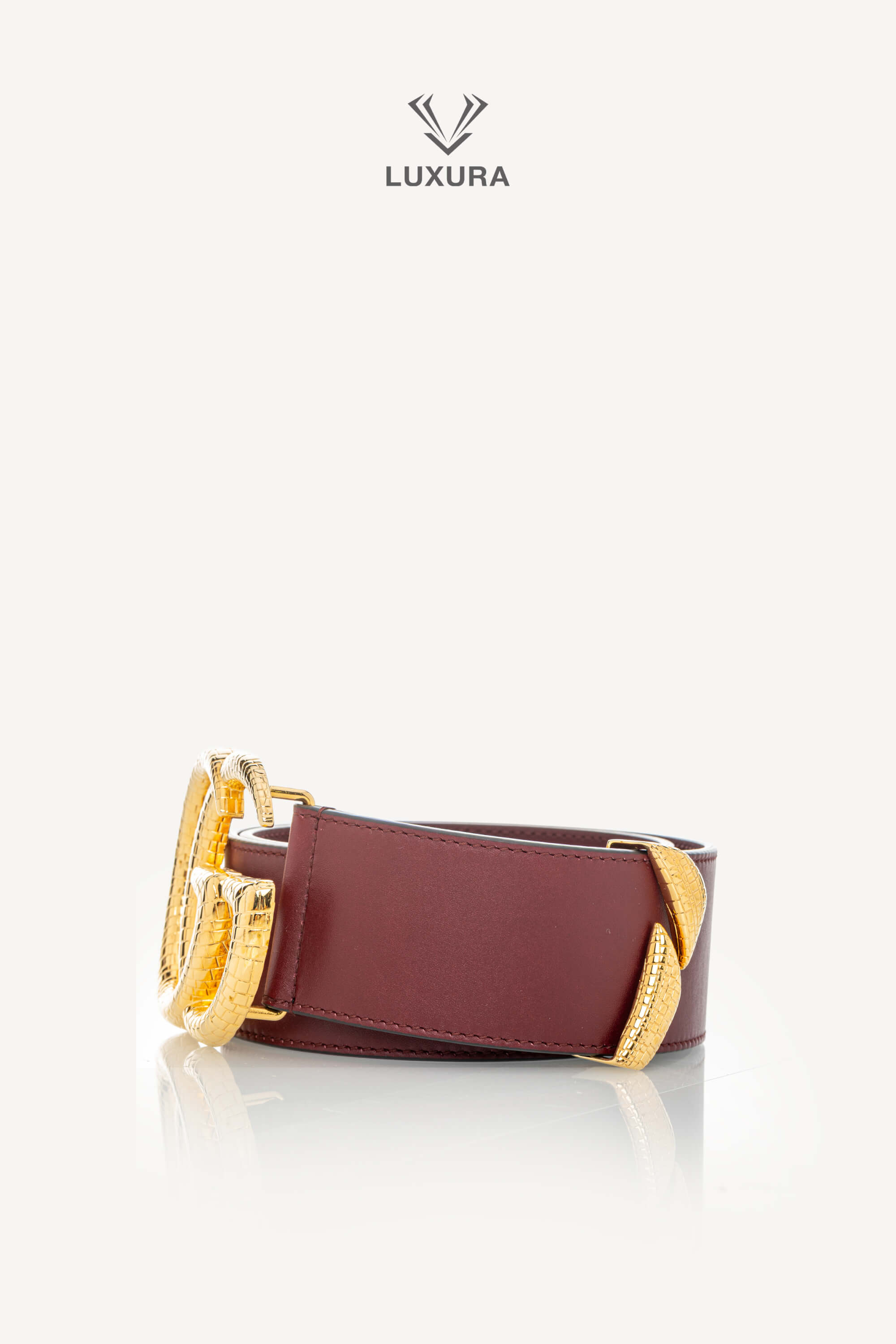 <span style="font-size: 10px;letter-spacing: .15em">HARD TO FIND</span><br> <strong>GUCCI</strong><br> <div style="margin-top:10px;font-size:16px">GG Marmont Wide Waist Buckle Belt 50 mm Leather Burgundy 75</div><br> - Image 11