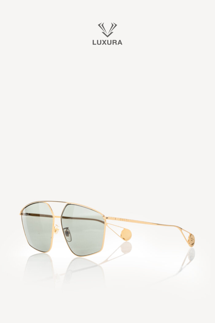 <span style="font-size: 10px;letter-spacing: .15em">BEST DEAL</span><br>            <strong>GUCCI</strong><br>            <div style="margin-top:10px;font-size:16px">Square Sunglasses With Optimal Fit-Gold Metal Frame GG0437SA 002</div><br>