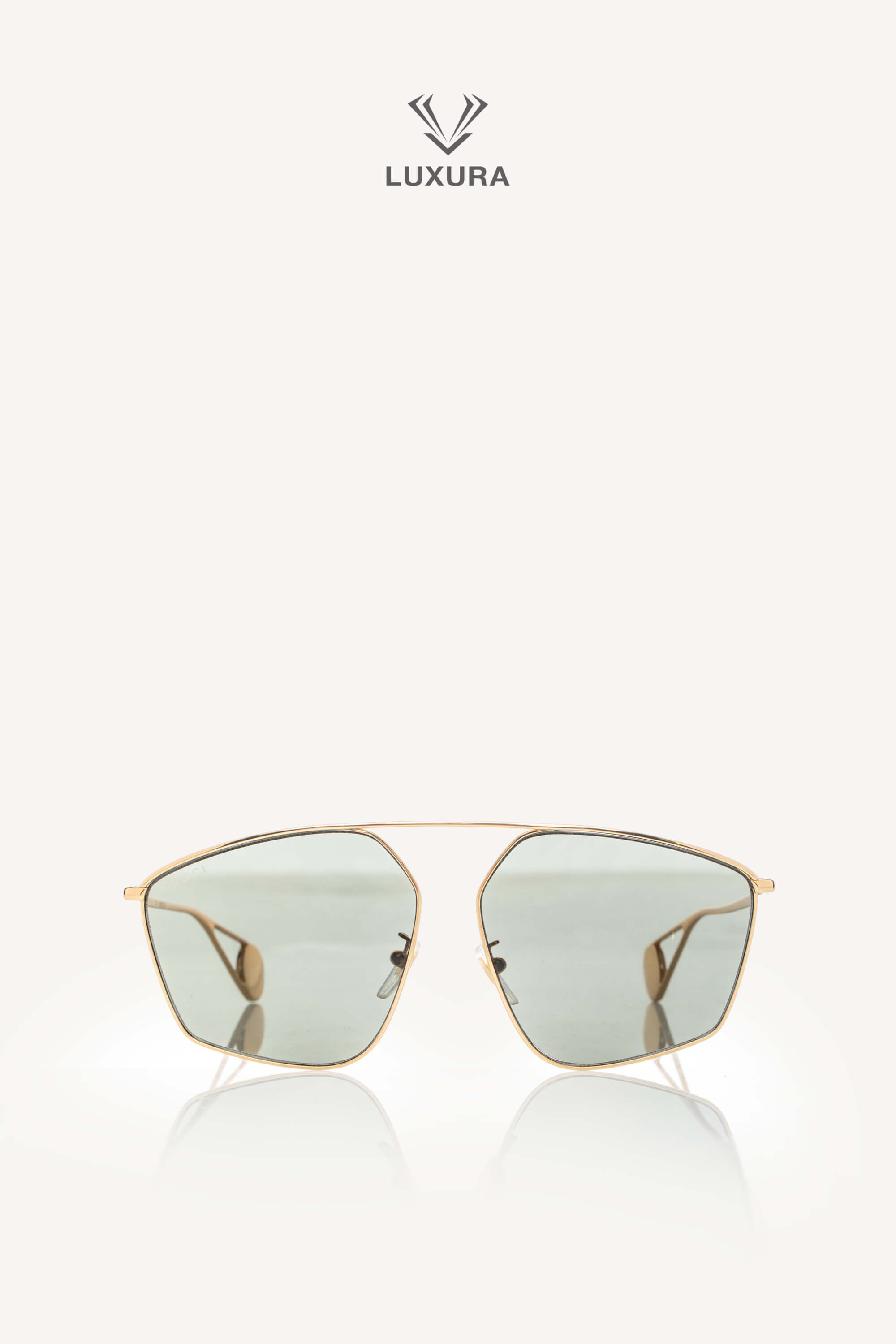 <span style="font-size: 10px;letter-spacing: .15em">BEST DEAL</span><br> <strong>GUCCI</strong><br> <div style="margin-top:10px;font-size:16px">Square Sunglasses With Optimal Fit-Gold Metal Frame GG0437SA 002</div><br> - Image 4