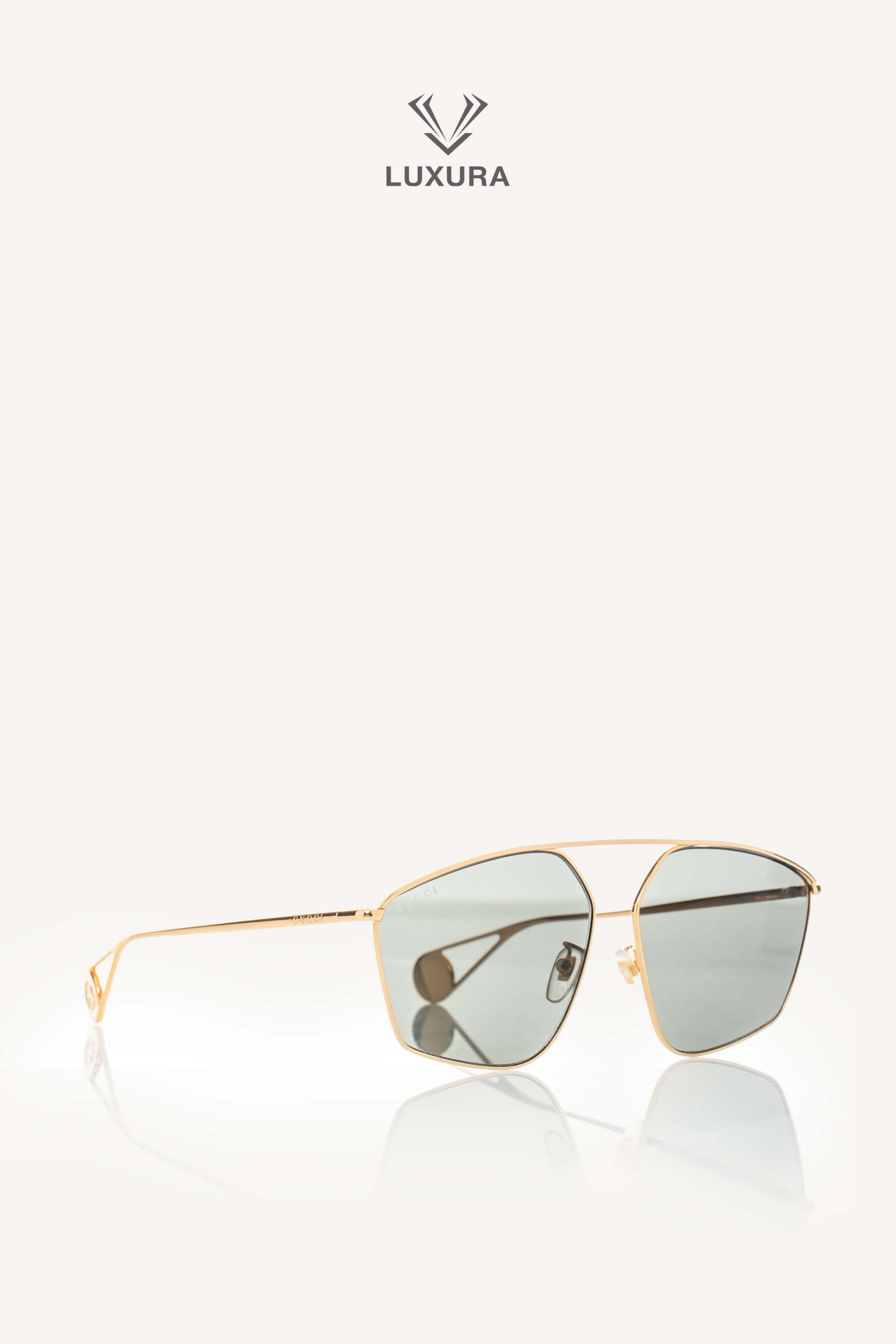 <span style="font-size: 10px;letter-spacing: .15em">BEST DEAL</span><br> <strong>GUCCI</strong><br> <div style="margin-top:10px;font-size:16px">Square Sunglasses With Optimal Fit-Gold Metal Frame GG0437SA 002</div><br> - Image 6