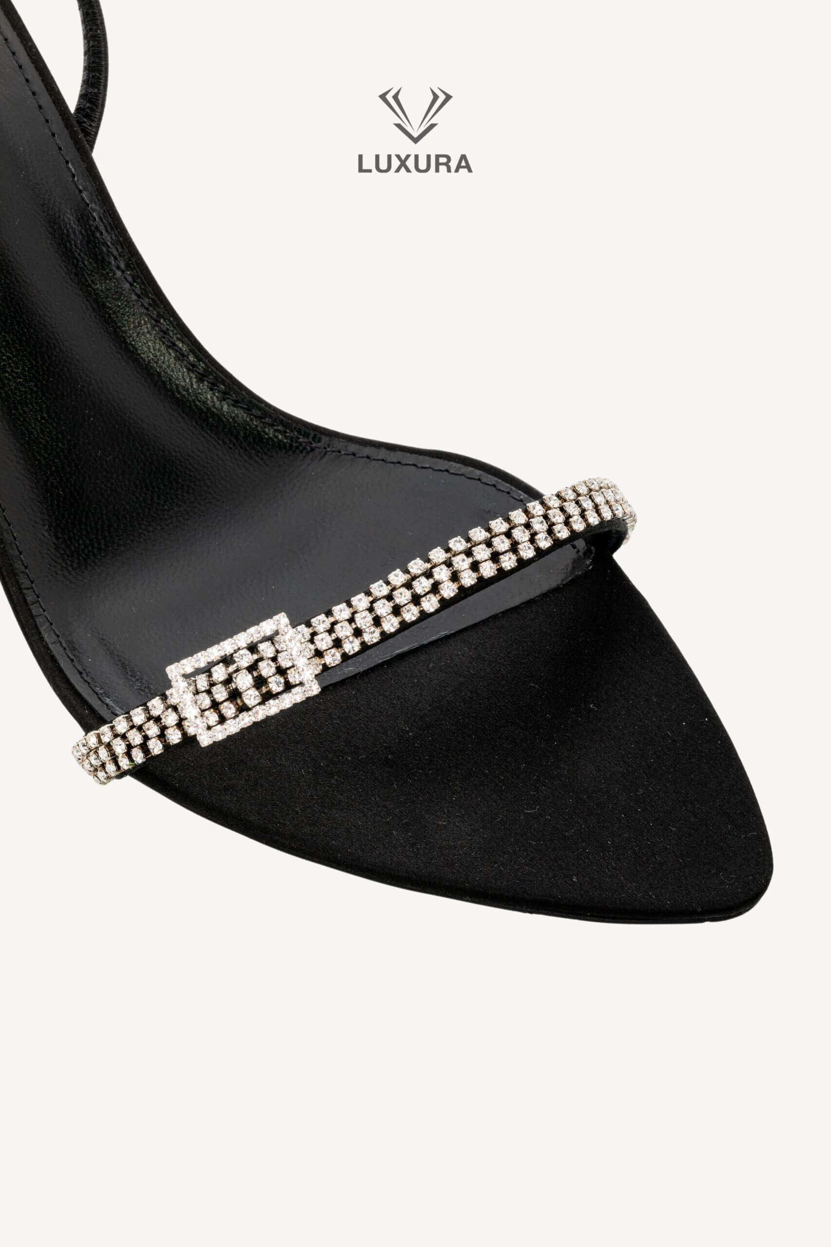 <span style="font-size: 10px;letter-spacing: .15em">BEST DEAL</span><br> <strong>SAINT LAURENT</strong><br> <div style="margin-top:10px;font-size:16px">Rendez-Vous Satin Slingback Sandals 38 Black</div><br> - Image 6